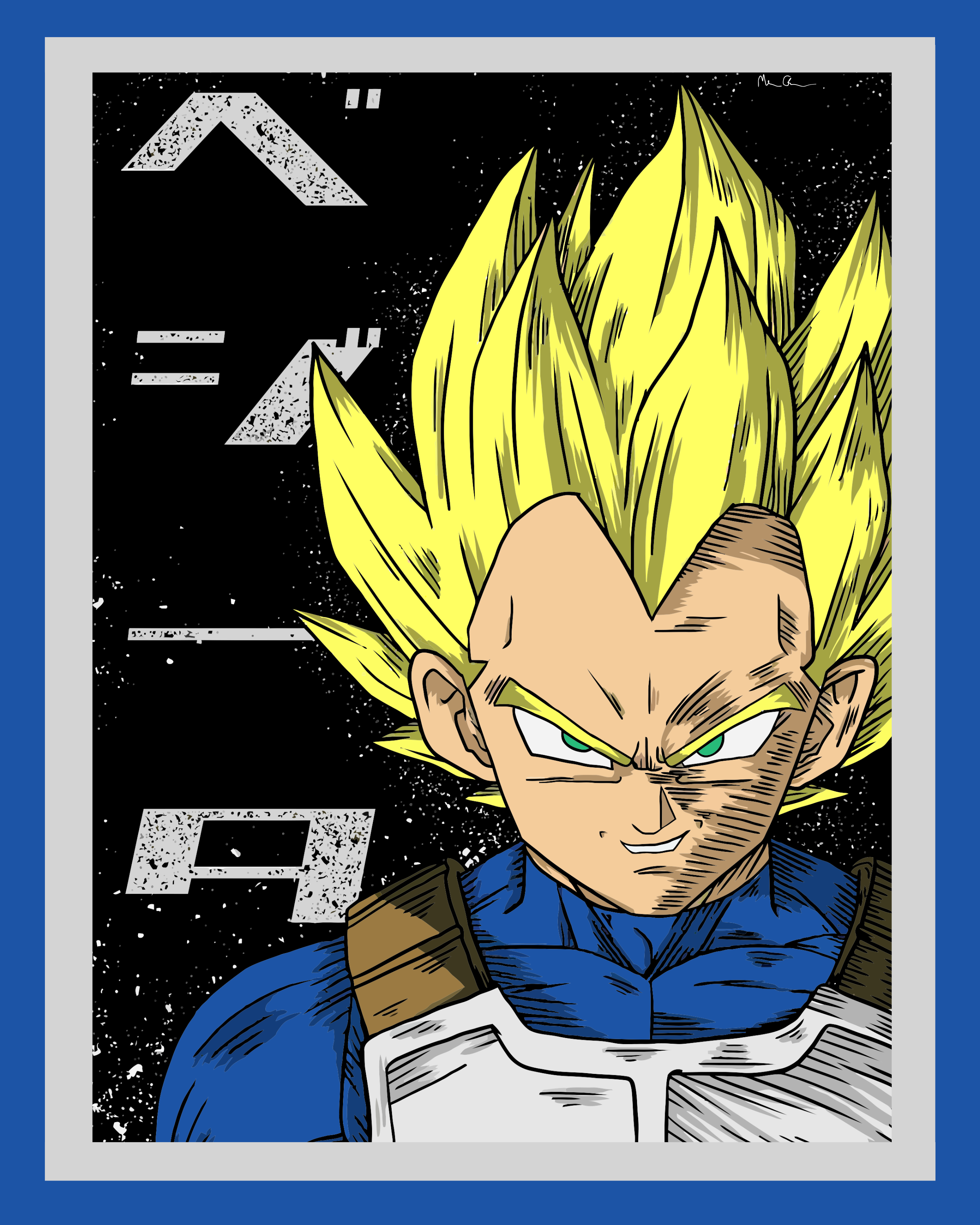 Vegeta Anime Poster