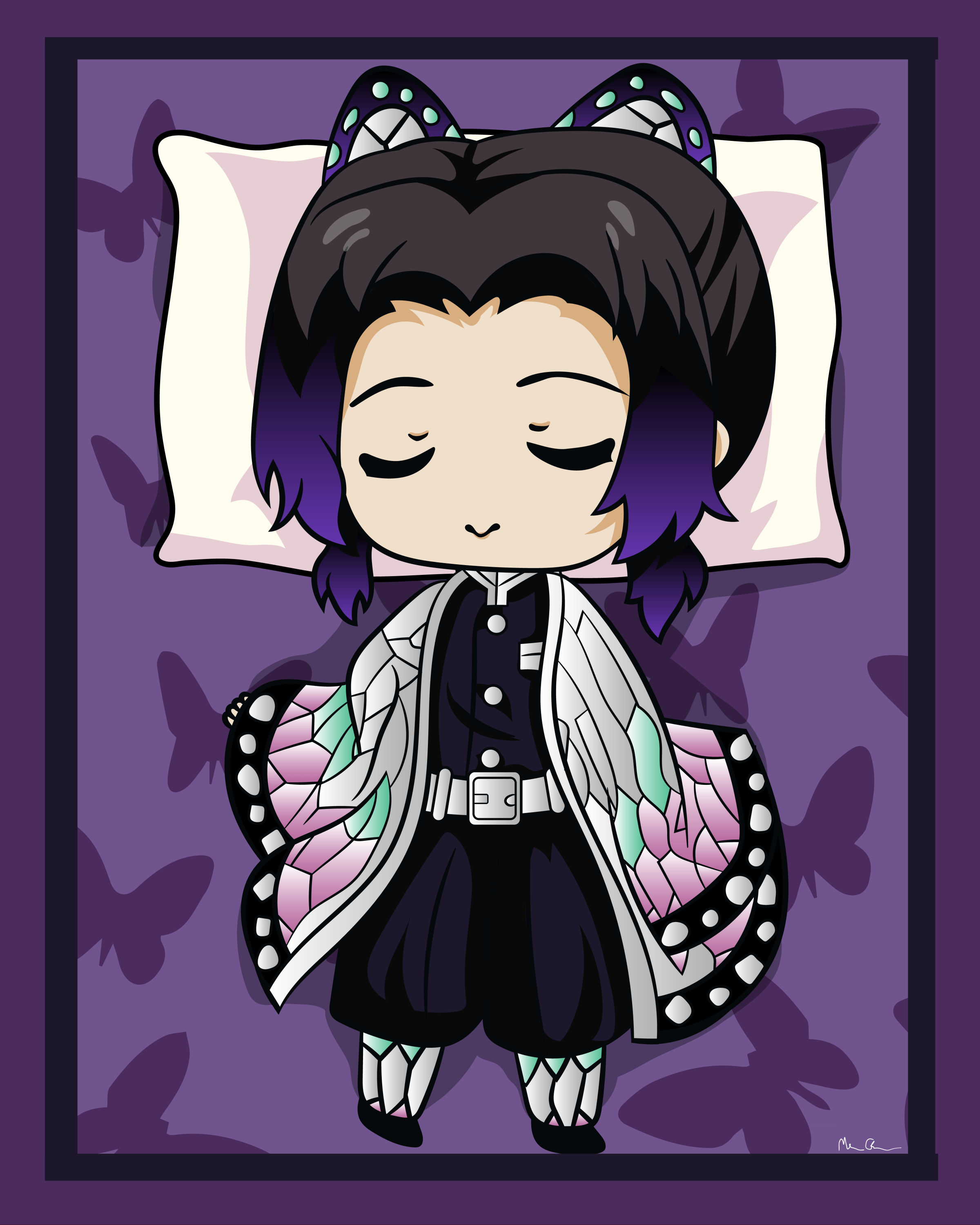 Shinobu Kocho Chibi Art Print