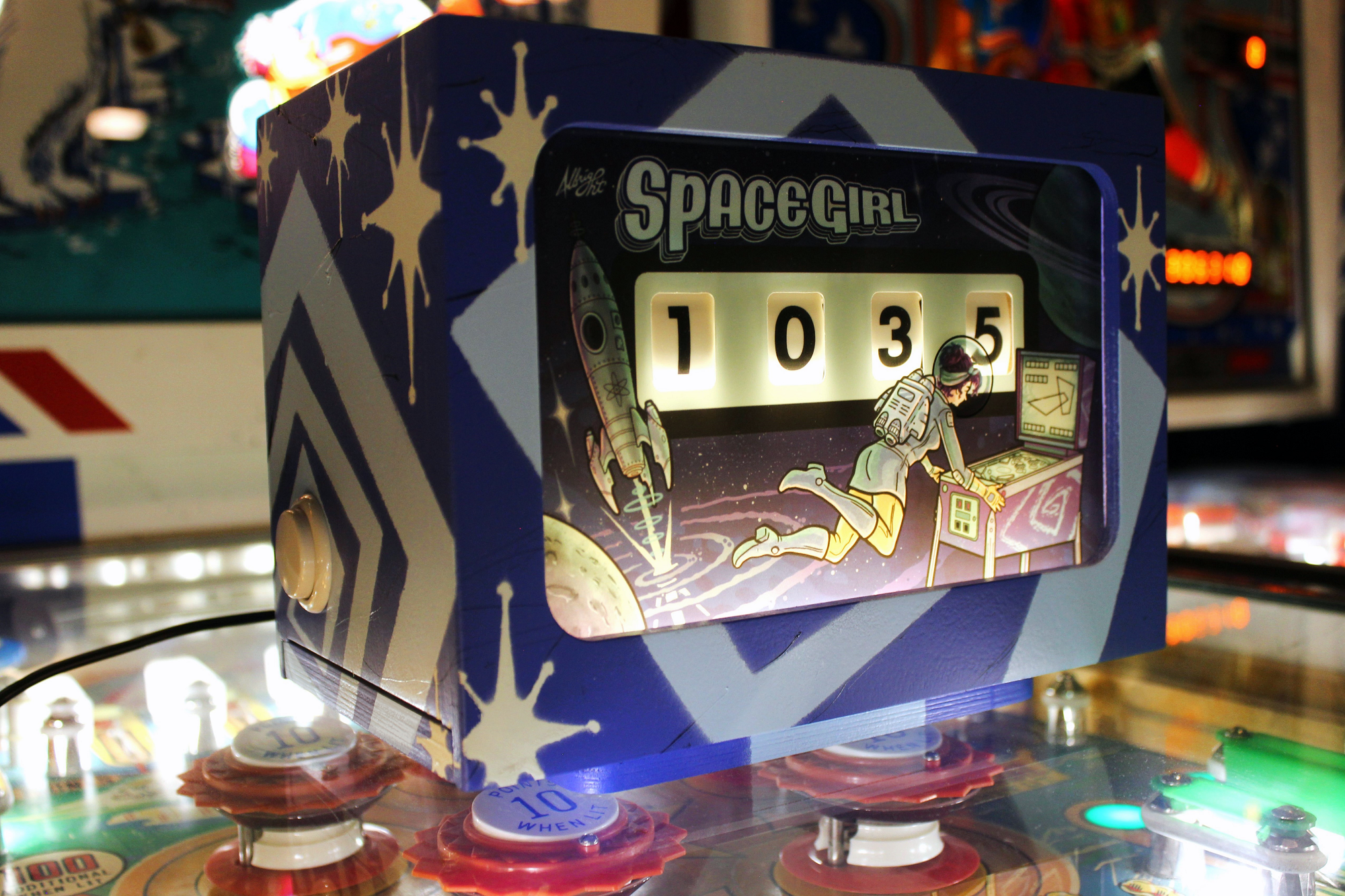 Space Girl Clock