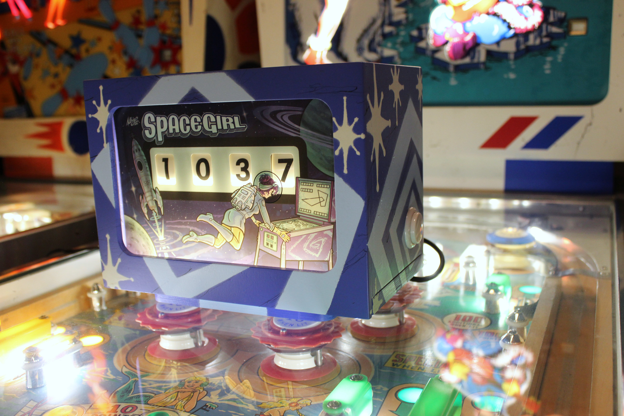 Space Girl Clock