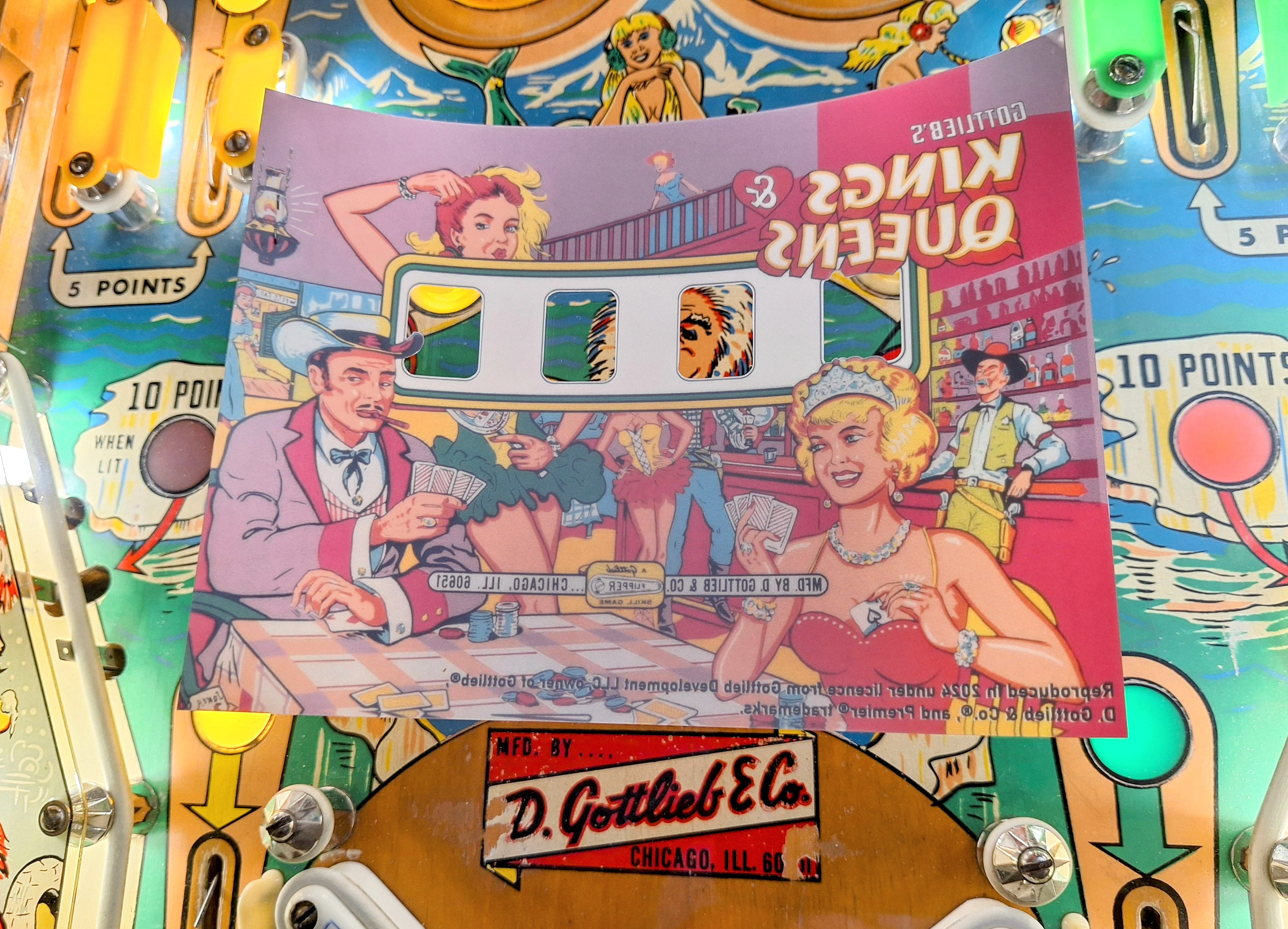Gottlieb® Kings & Queens Translite