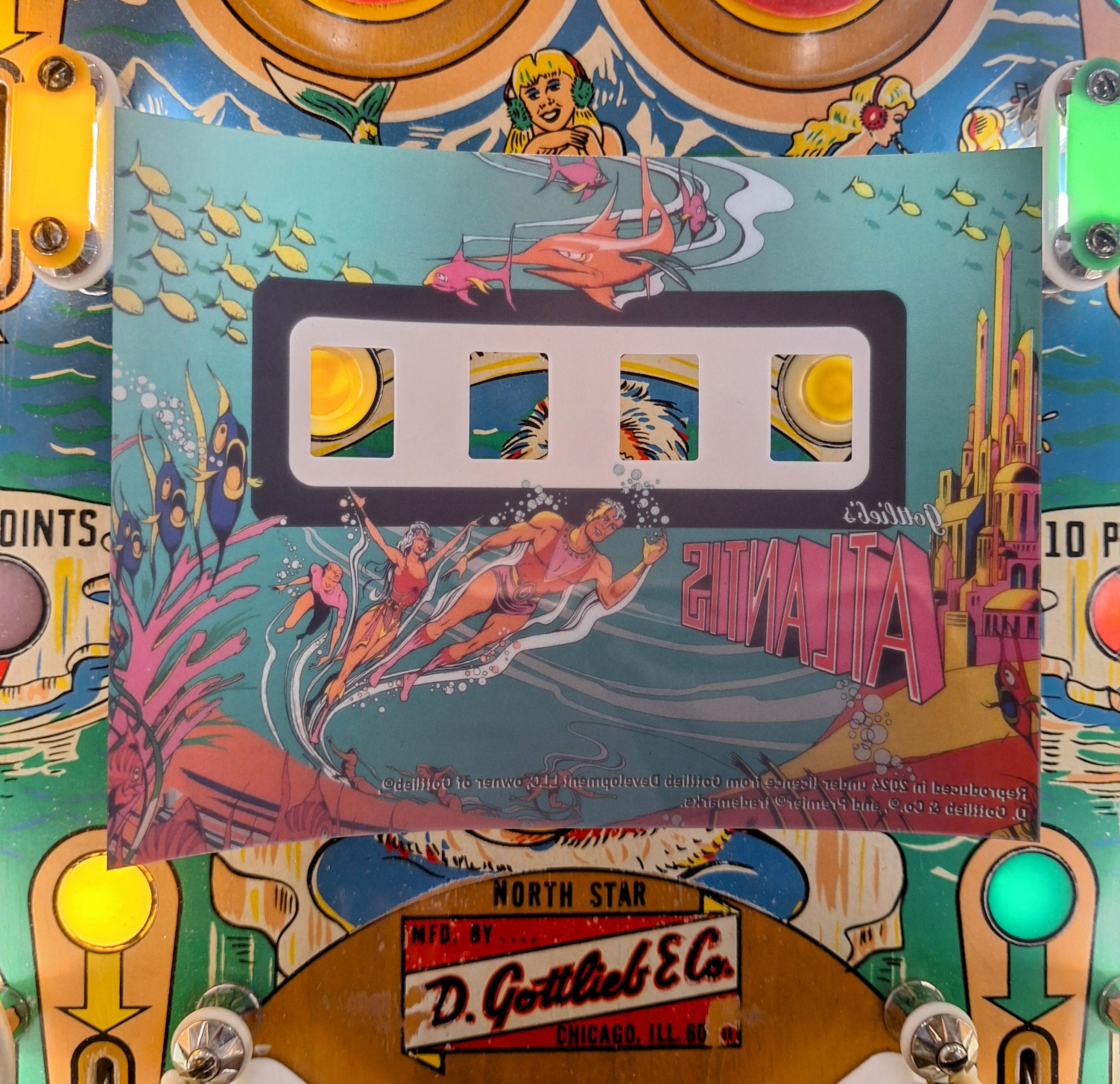 Gottlieb® Atlantis translite