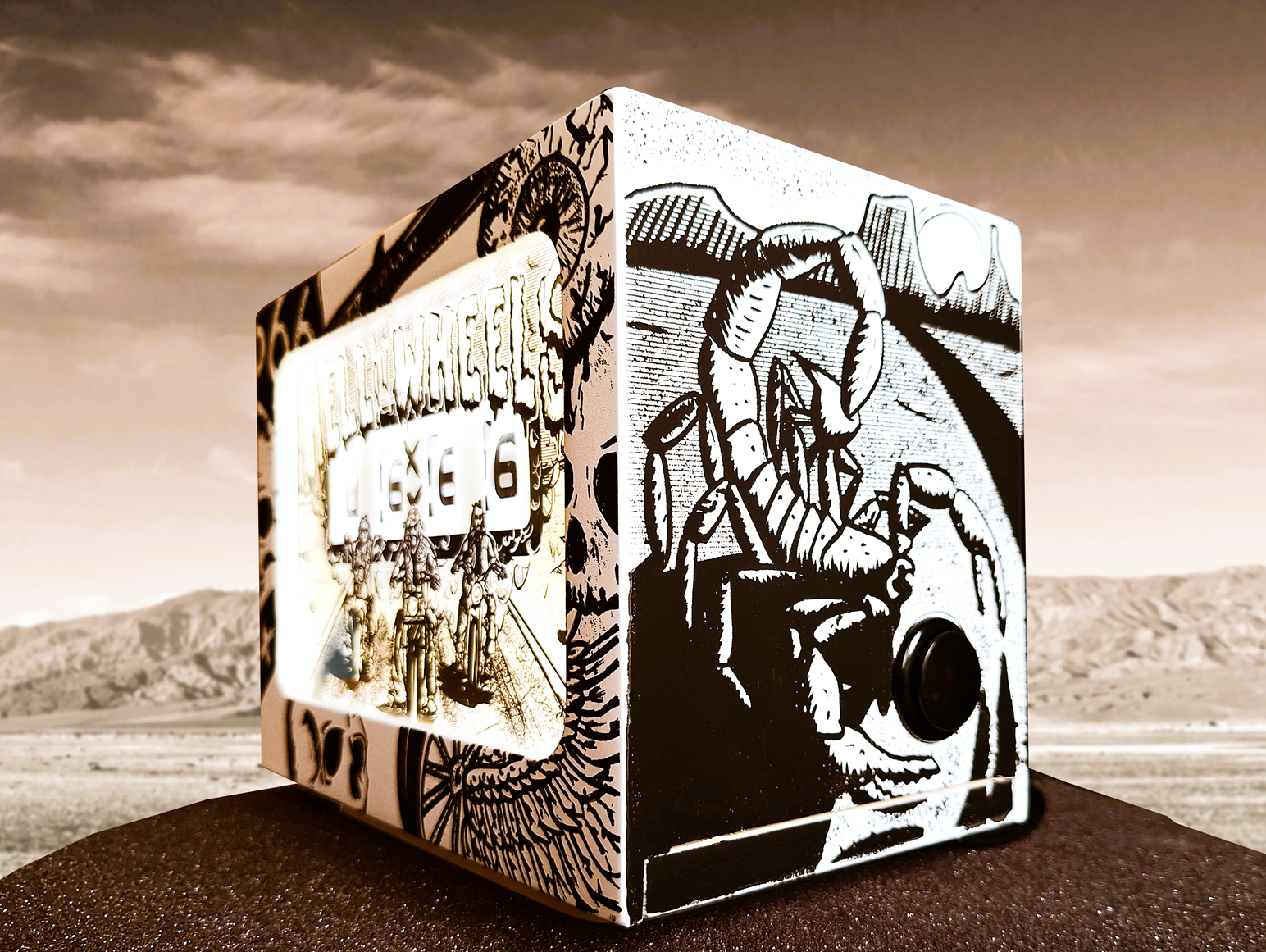 Hell on Wheels Clock