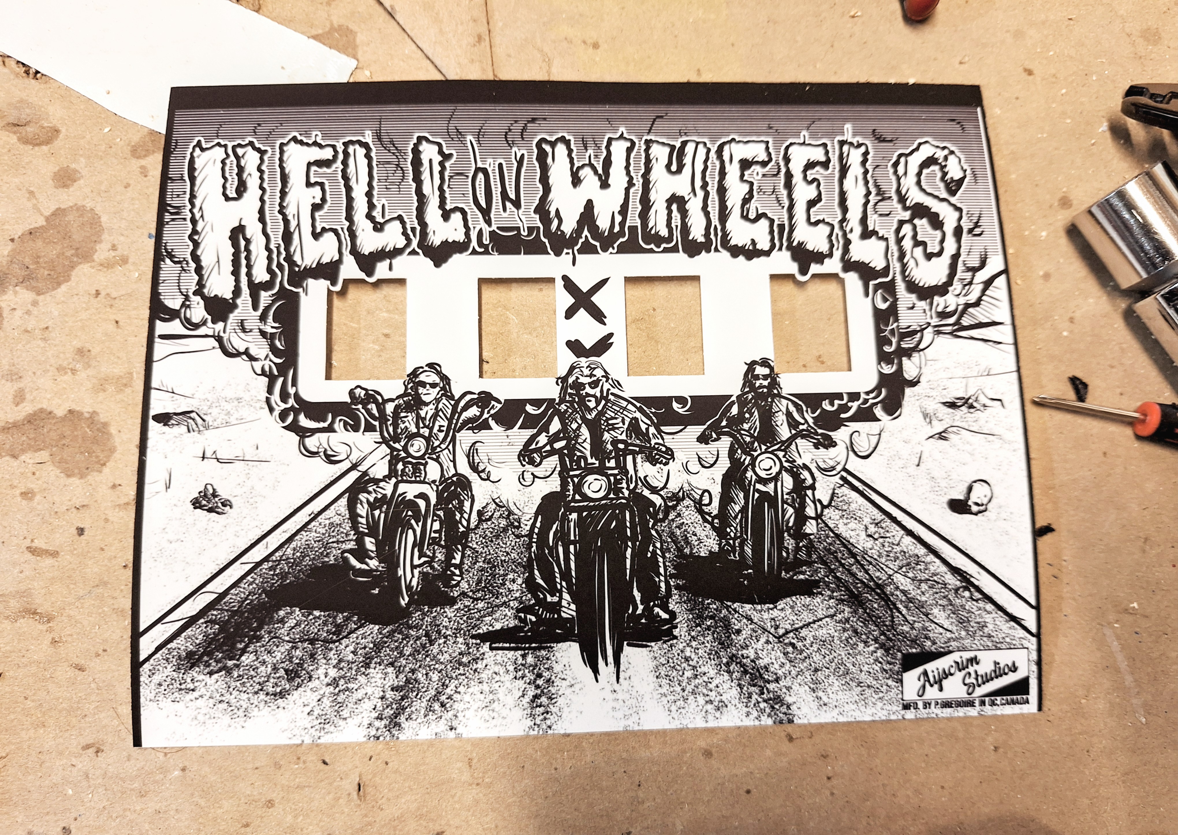 Hell on Wheels Translite