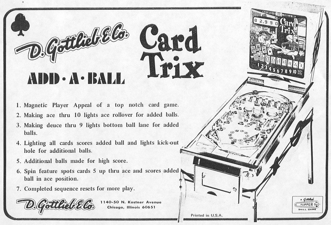 Lou's Choice: Gottlieb® Card Trix Clock