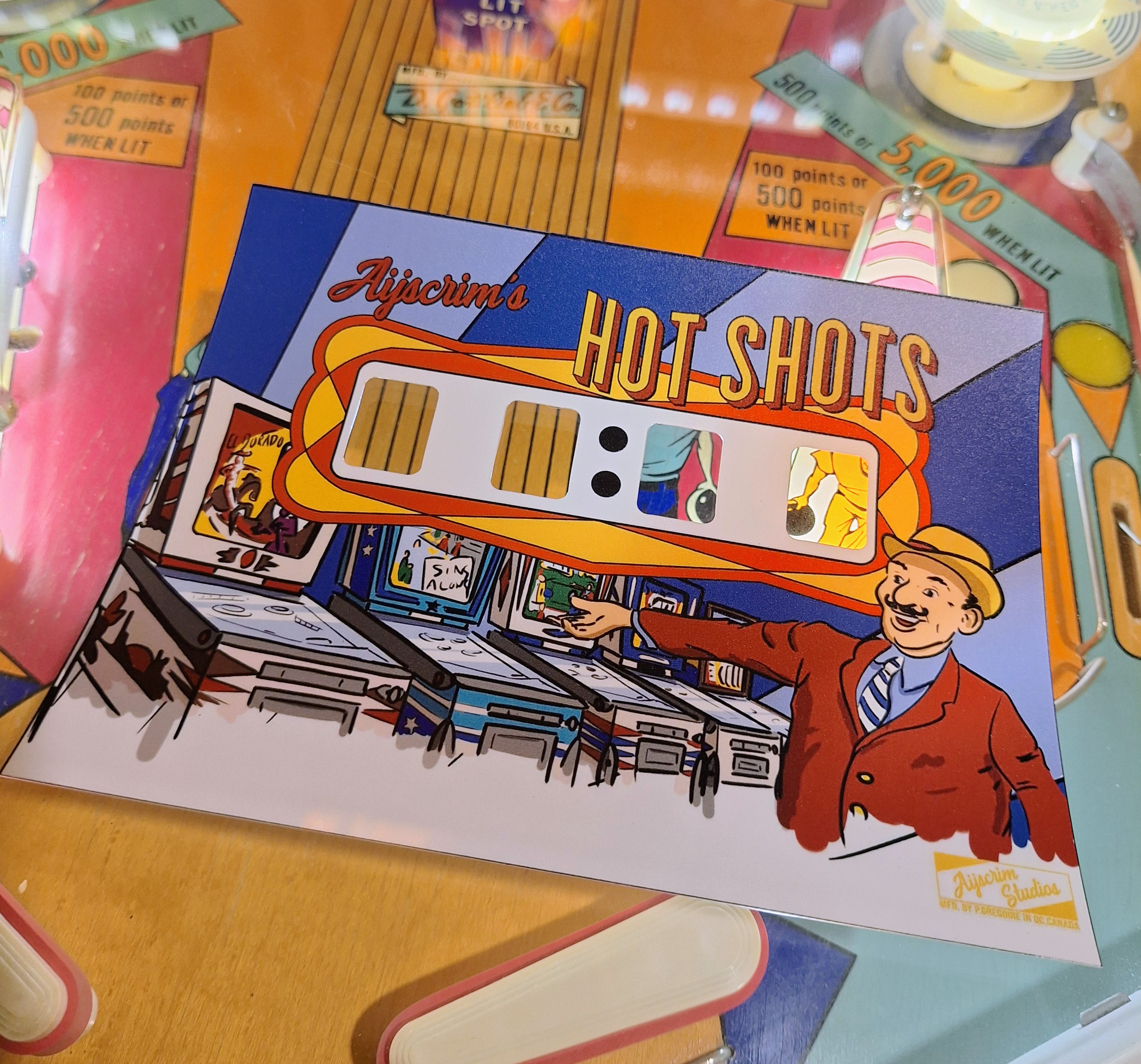 Hot Shots translite