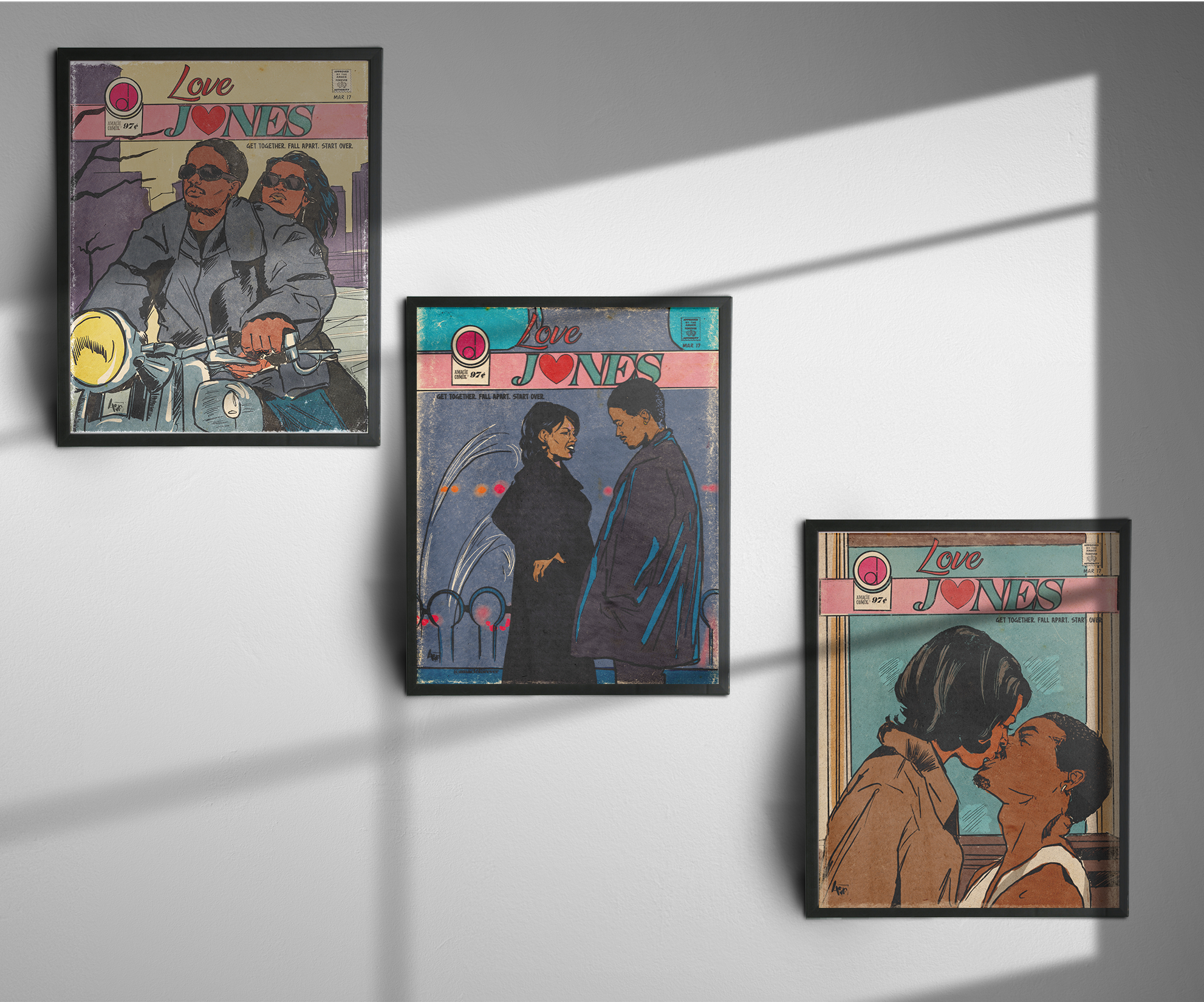 "Love Jones" #1-3 Amacie Comix Prints Set