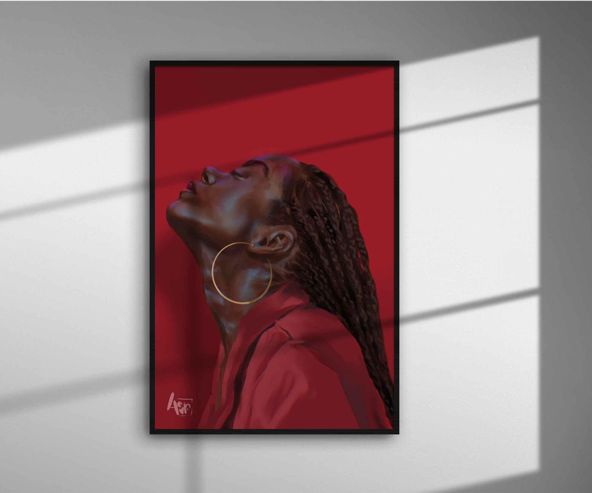 "Red Thoughts" Print