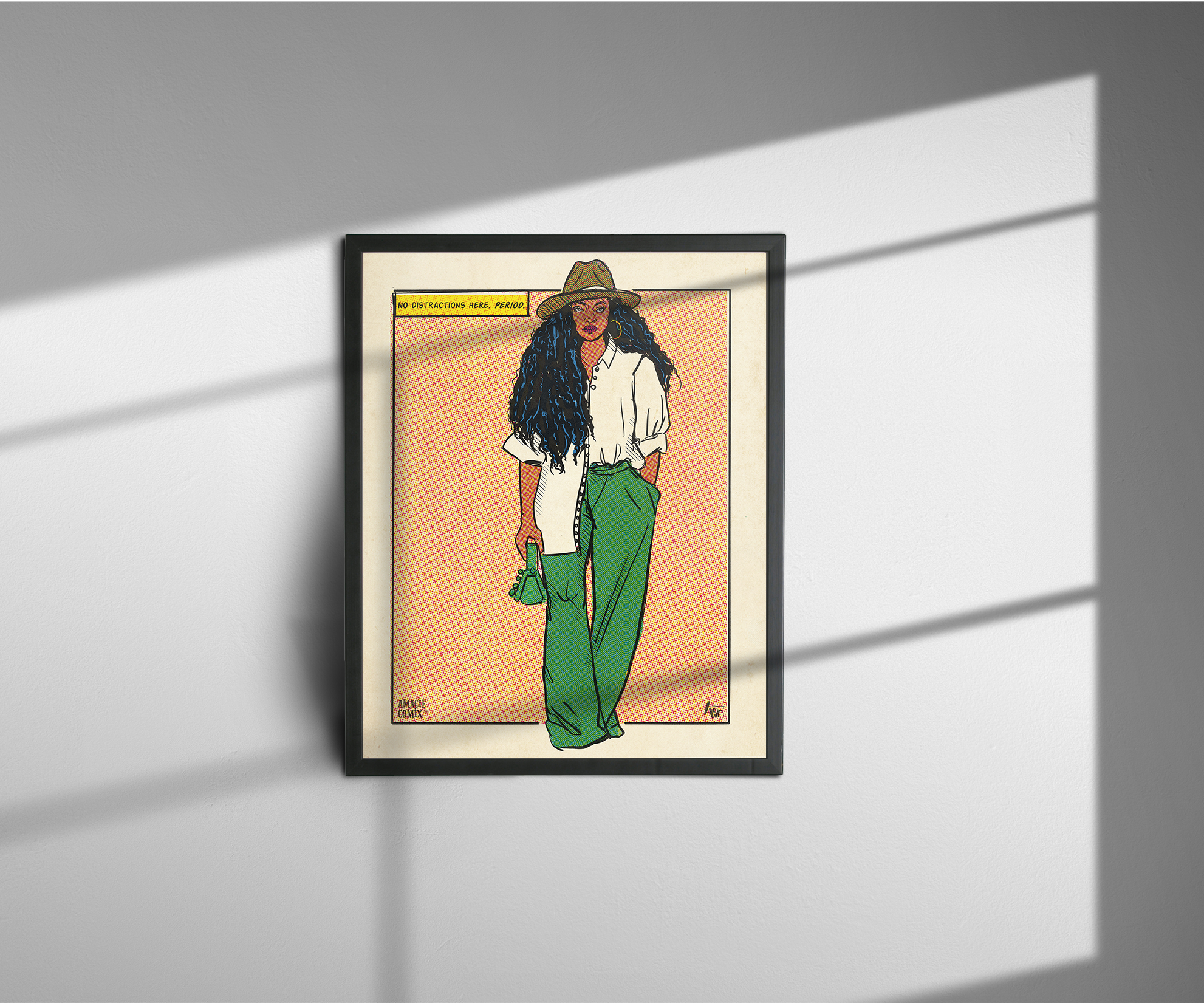 "No Distractions" Amacie Comix Print