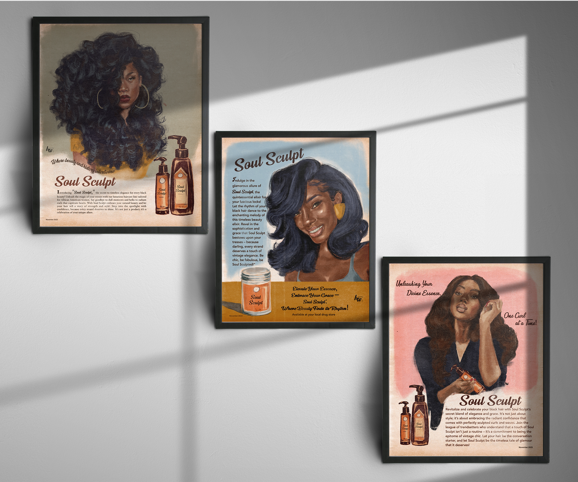 "Soul Sculpt"  Art Prints Set