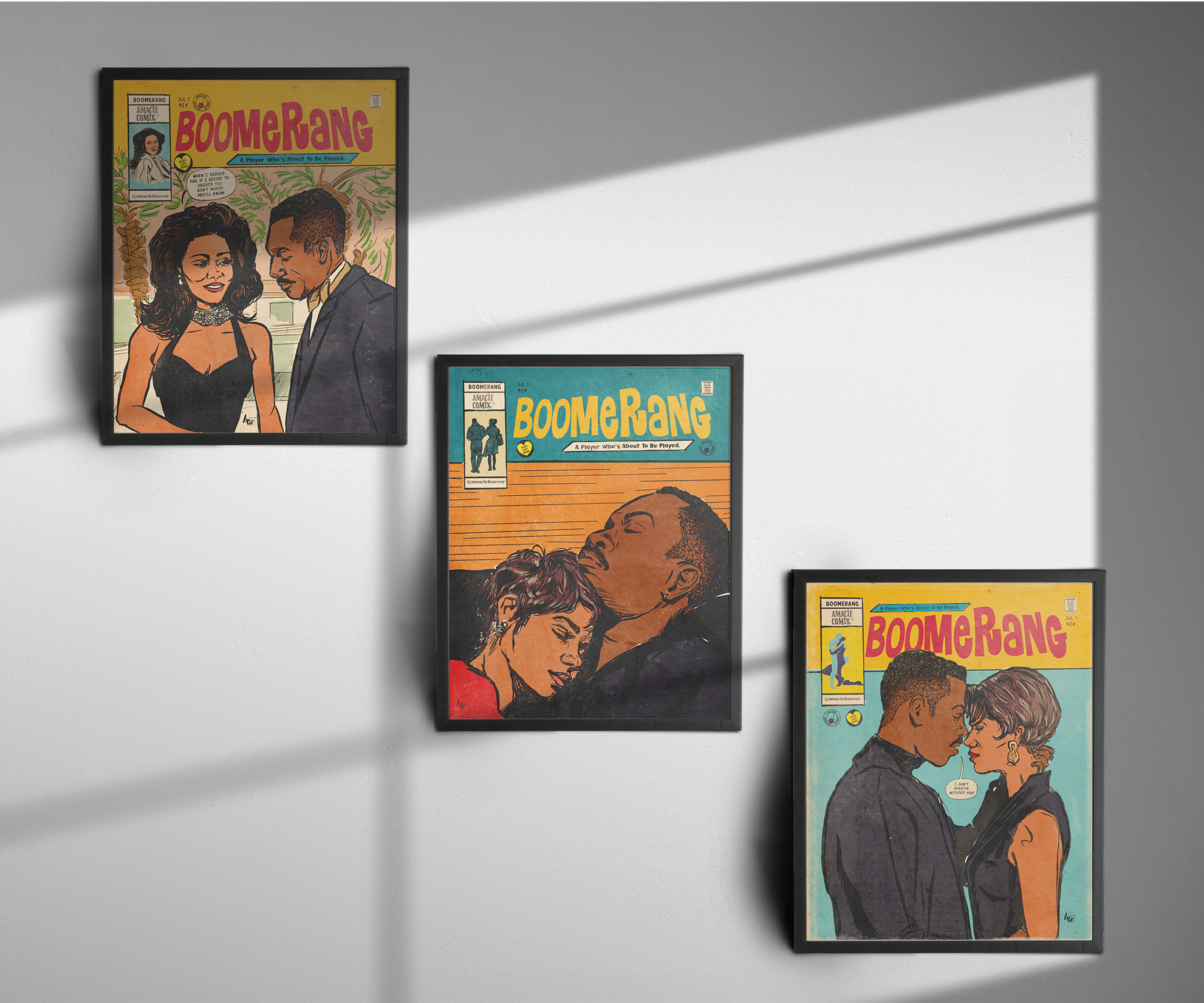 "Boomerang" Amacie Comix Prints Set