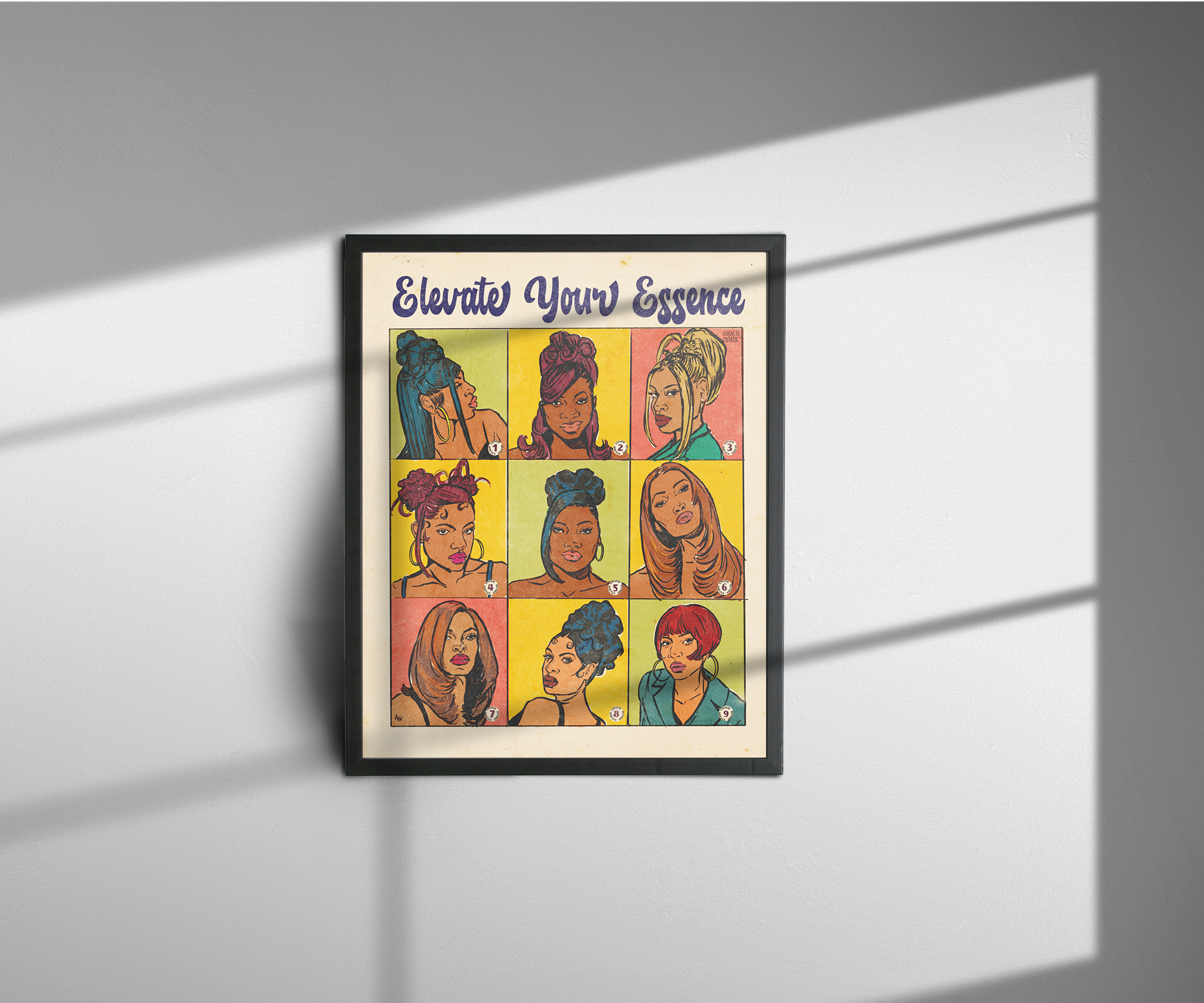 "Mona's Beauty Salon" Amacie Comix Print