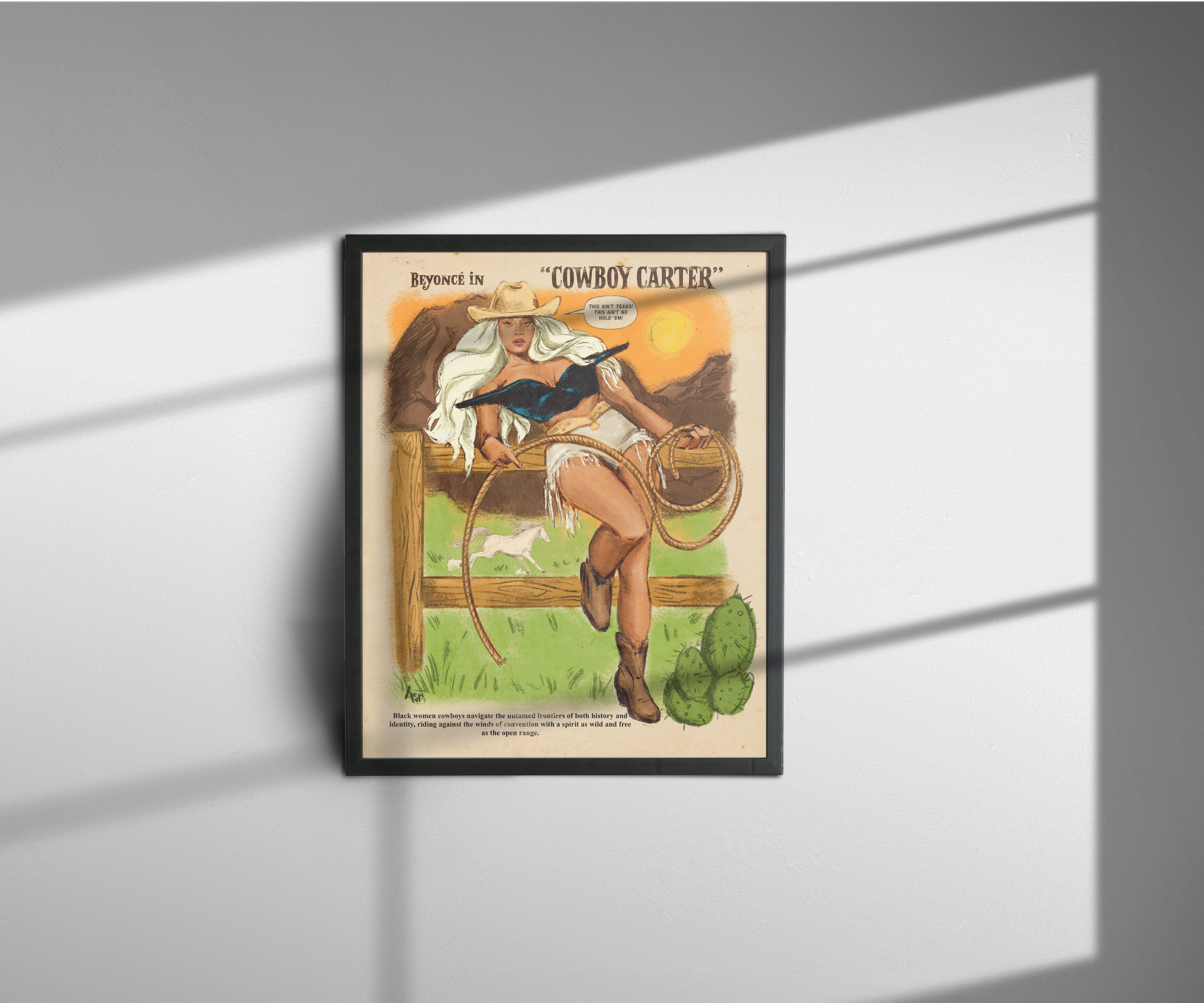 "Cowboy Carter Story" Art Print 