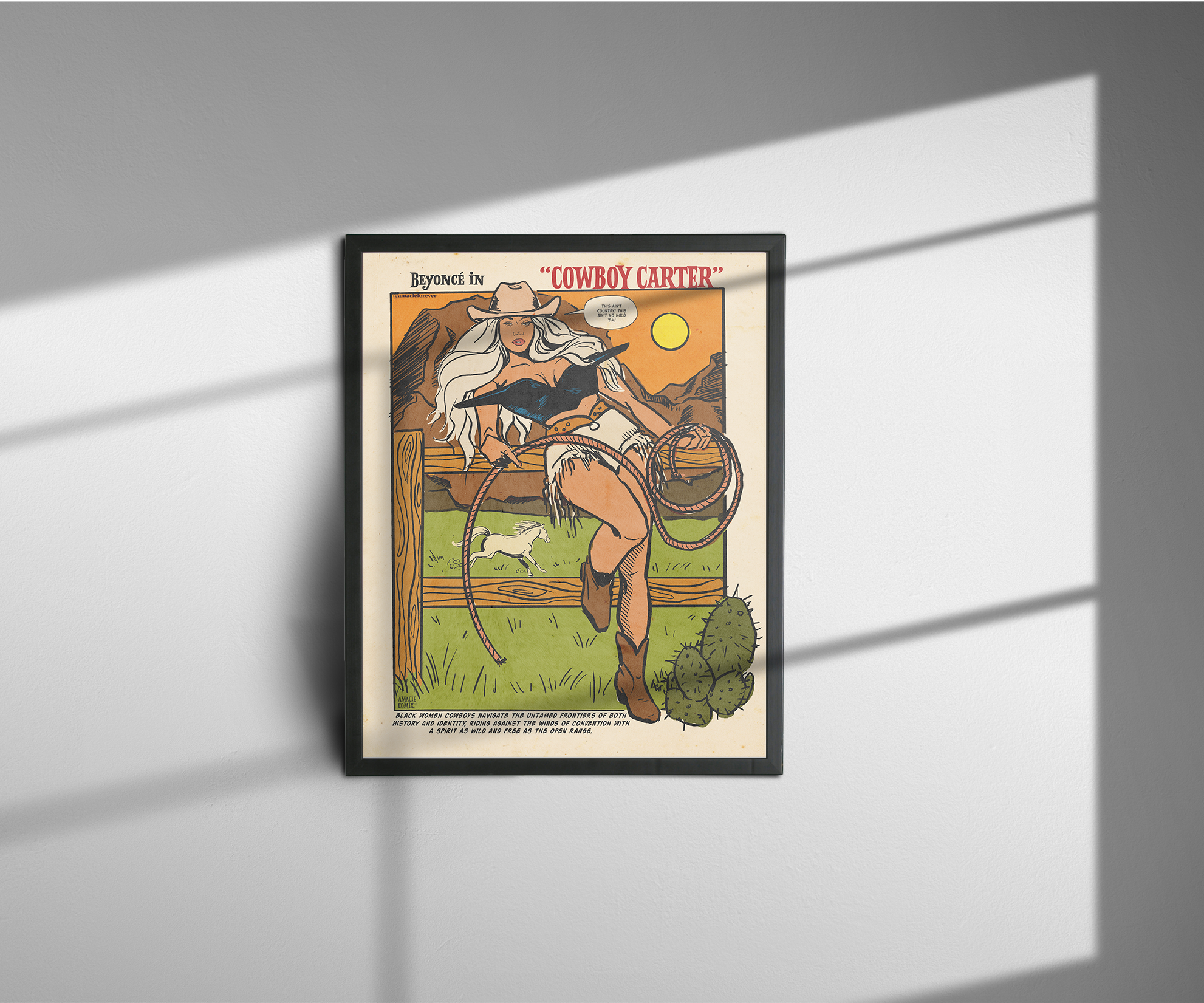 "Cowboy Carter Comix" Amacie Comix Print