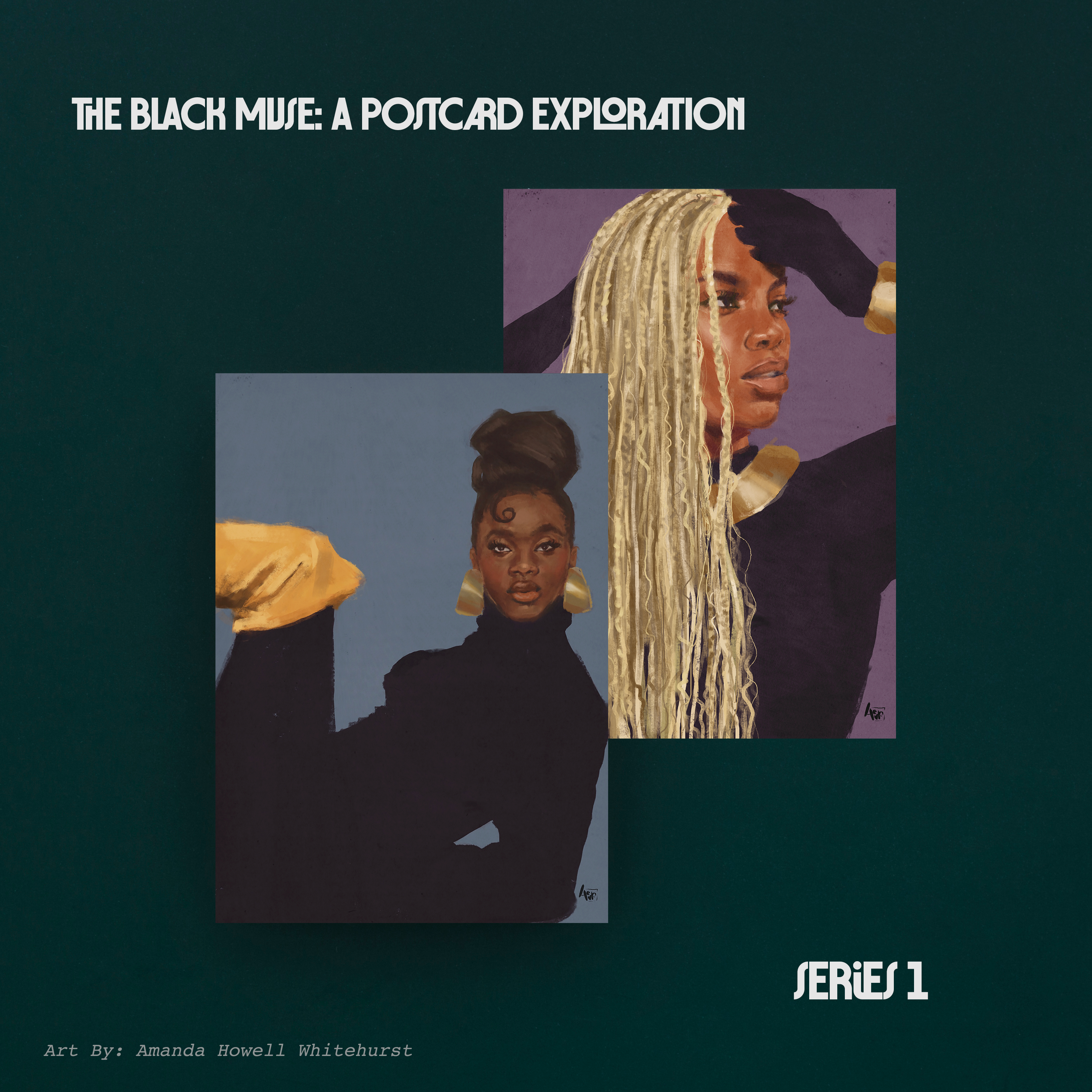 The Black Muse: A Postcard Exploration SERIES 1
