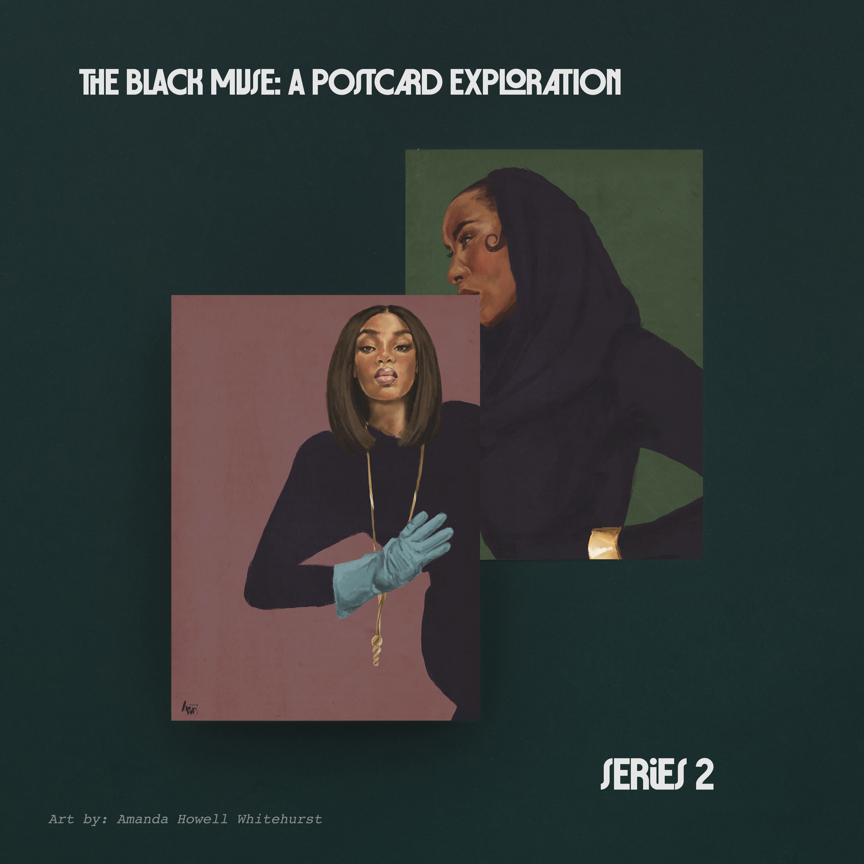 The Black Muse: A Postcard Exploration SERIES 2