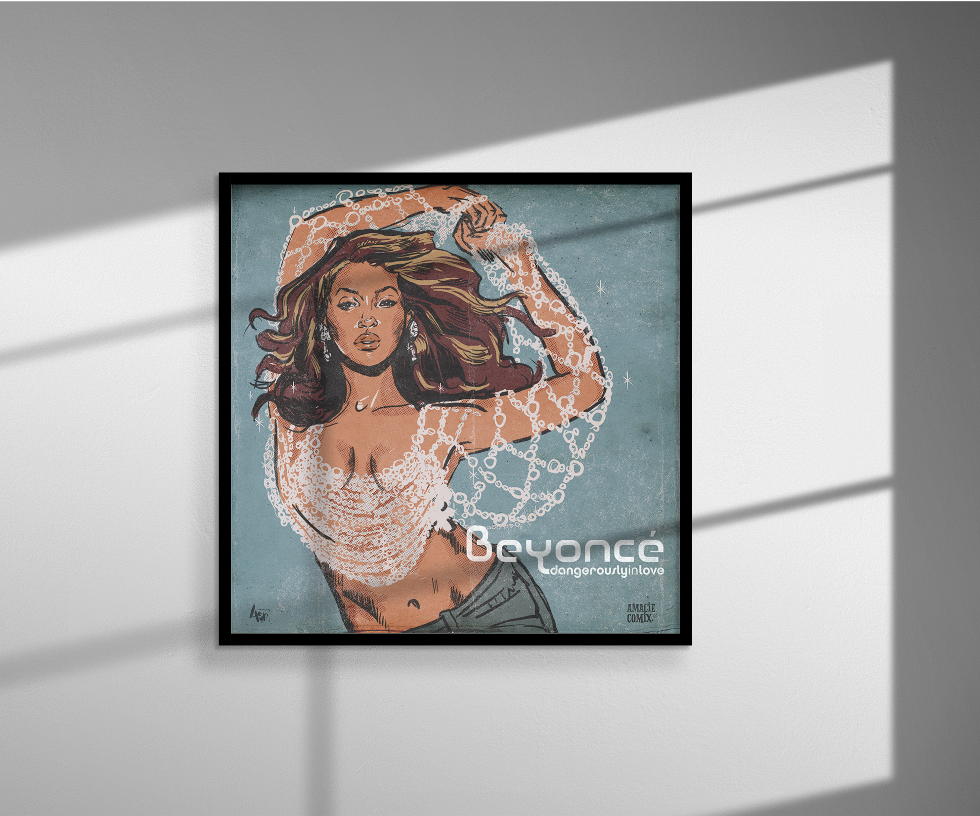 "Beyonce - Dangerously In Love" Amacie Comix Print