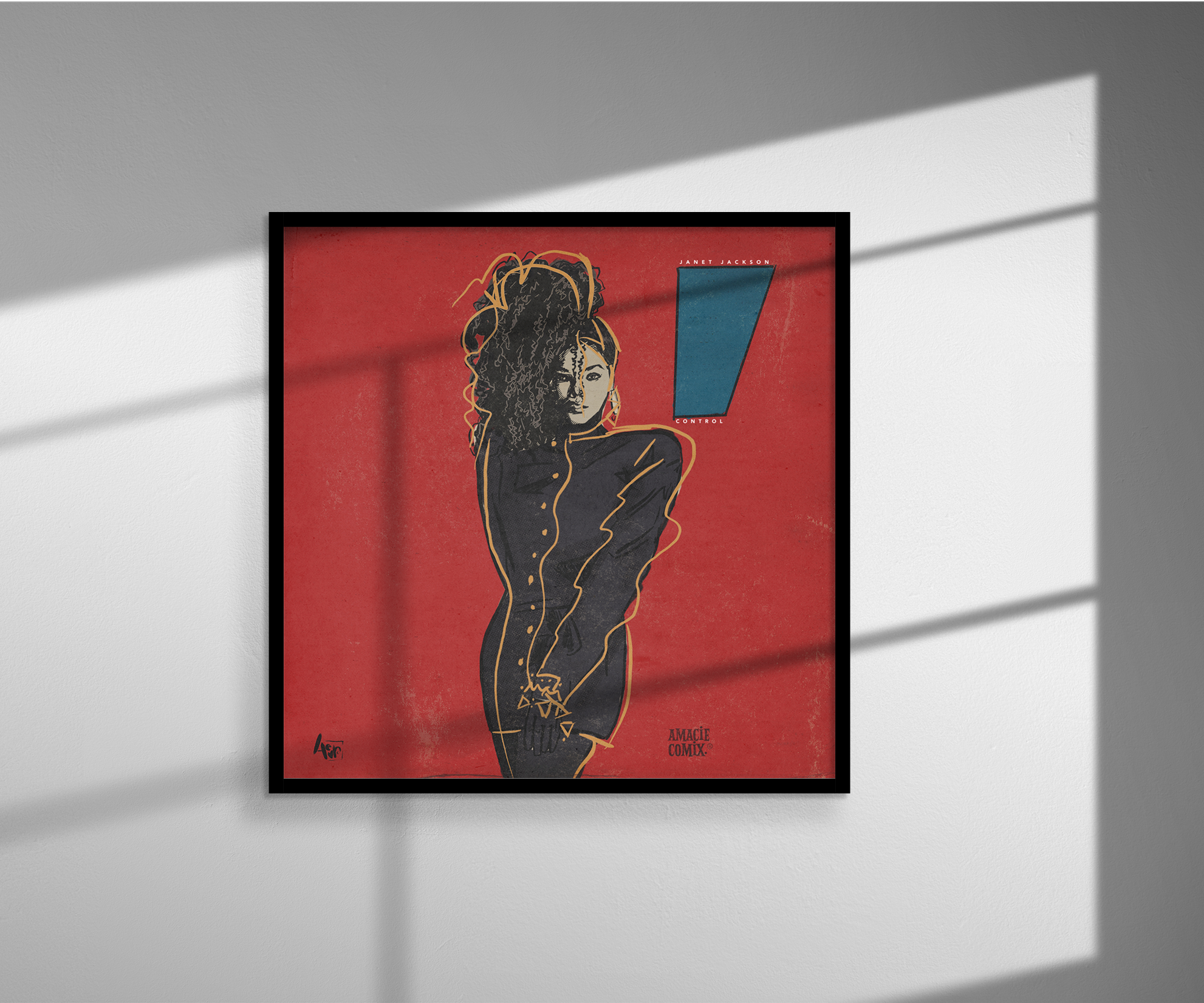 "Janet Jackson - Control" Amacie Comix Print