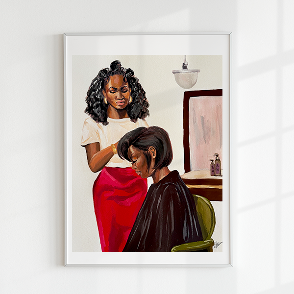 "Beauty in Progress" Gouache Painting Print