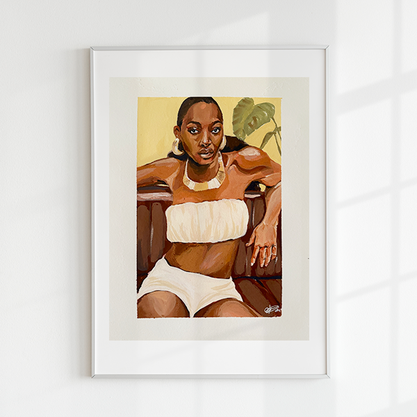"Worth the Wait" Gouache Painting Print