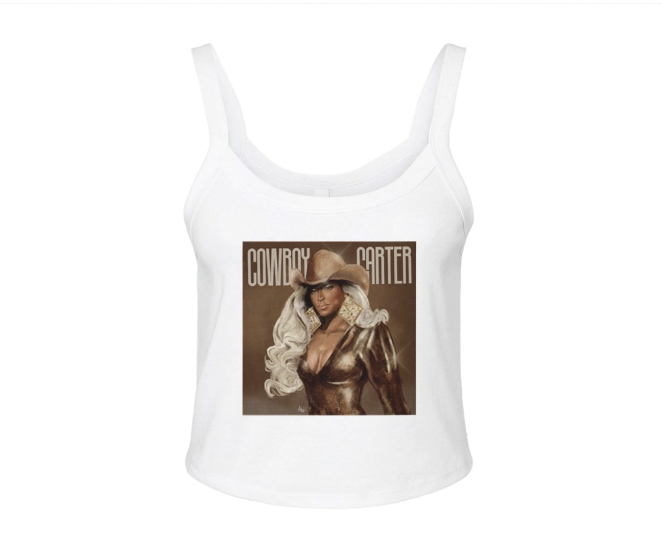 Cowboy Carter (Text) - Women's Micro Ribbed Scoop Tank