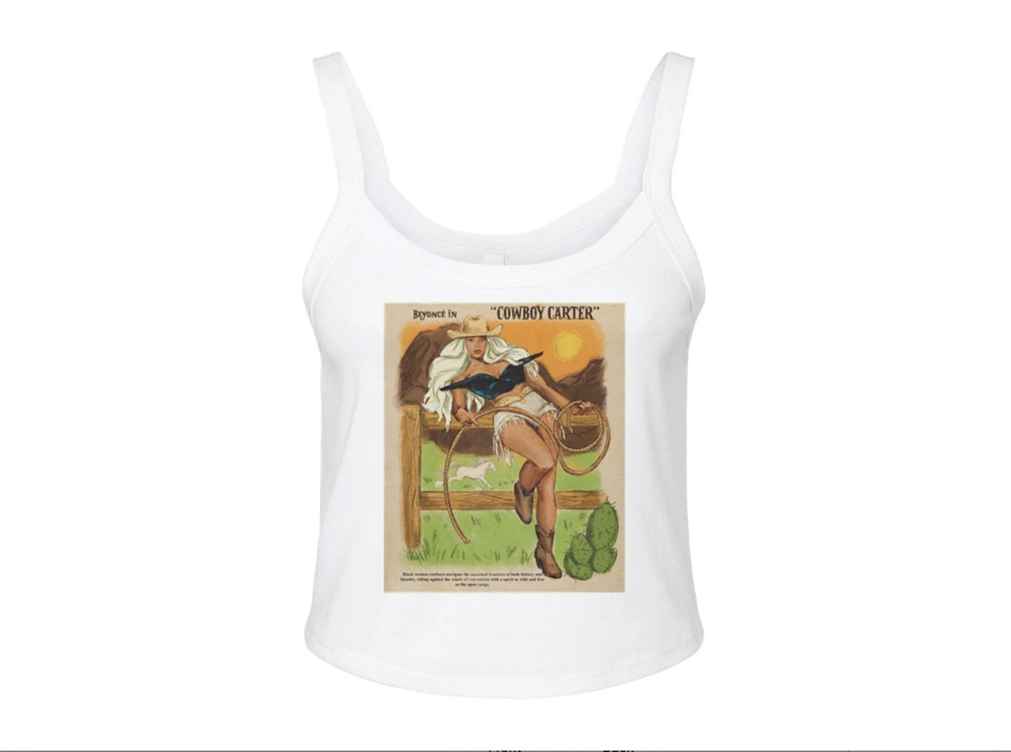 Cowboy Carter Story - Women's Micro Ribbed Scoop Tank