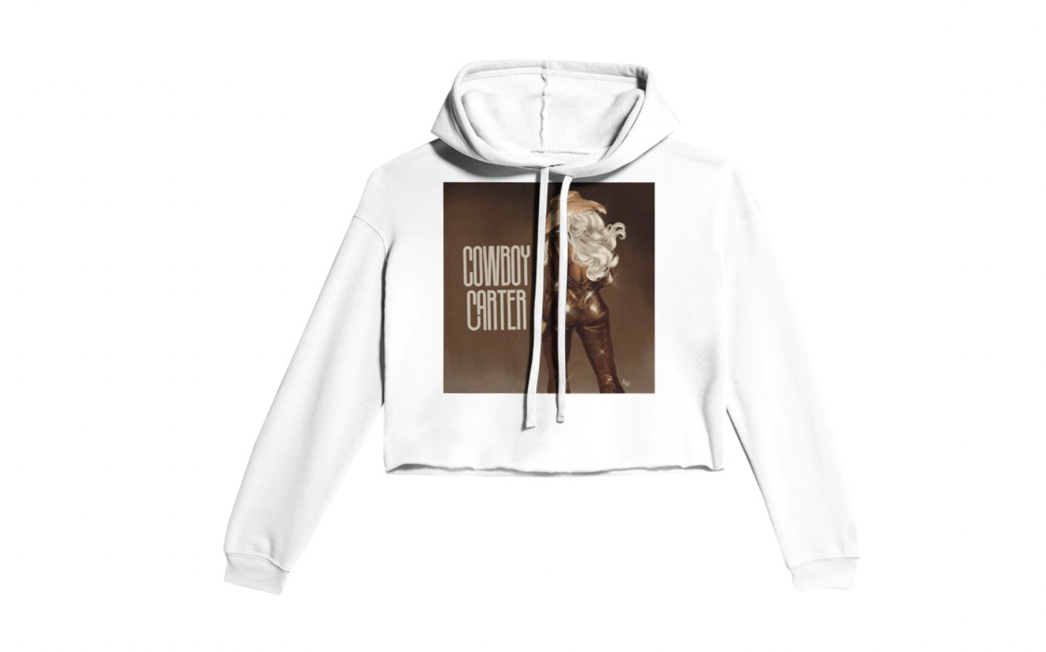 Cowboy Carter Back - Women's Cropped Hoodie