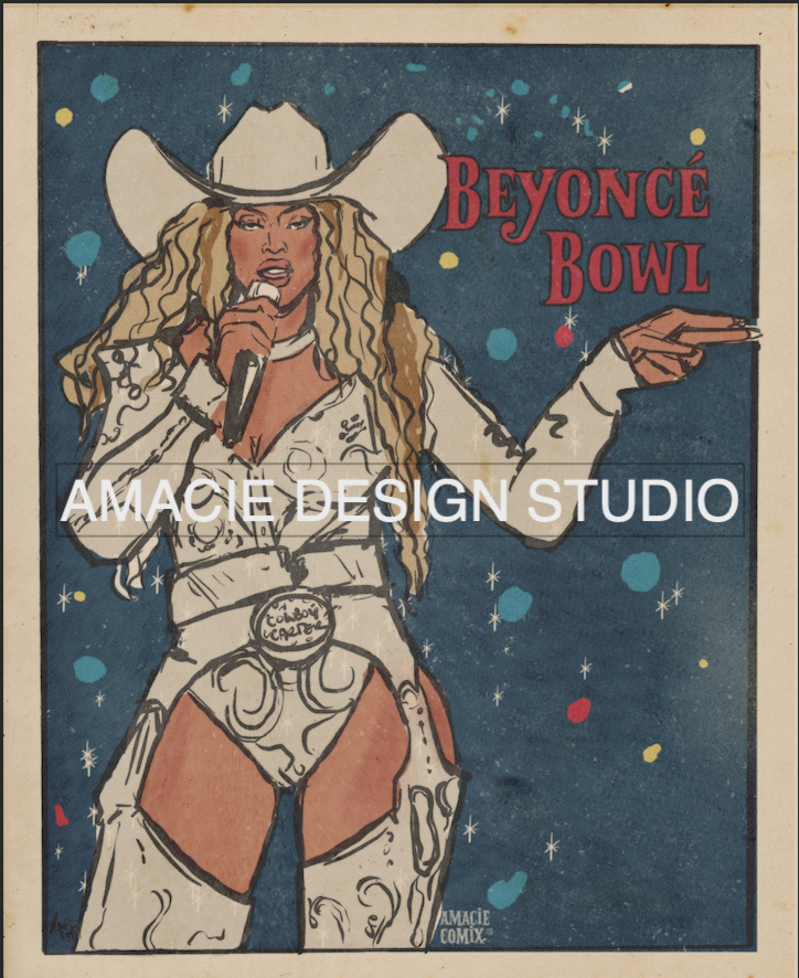 Beyonce Bowl - Women's Cropped Hoodie