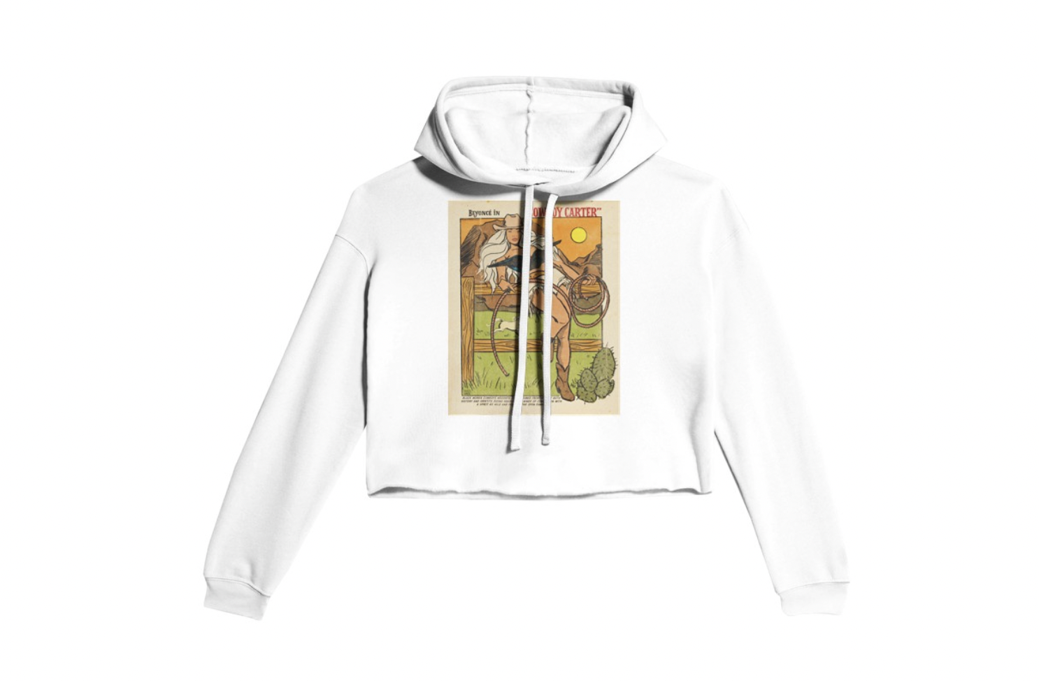  Cowboy Carter Story - Women's Cropped Hoodie