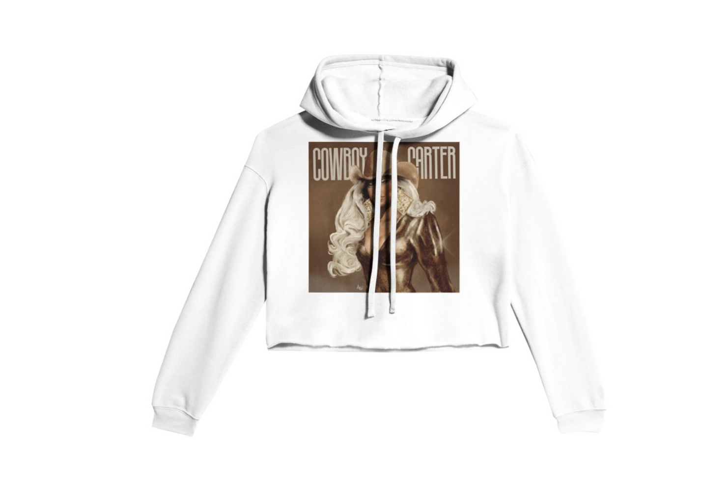  Cowboy Carter (Text) - Women's Cropped Hoodie