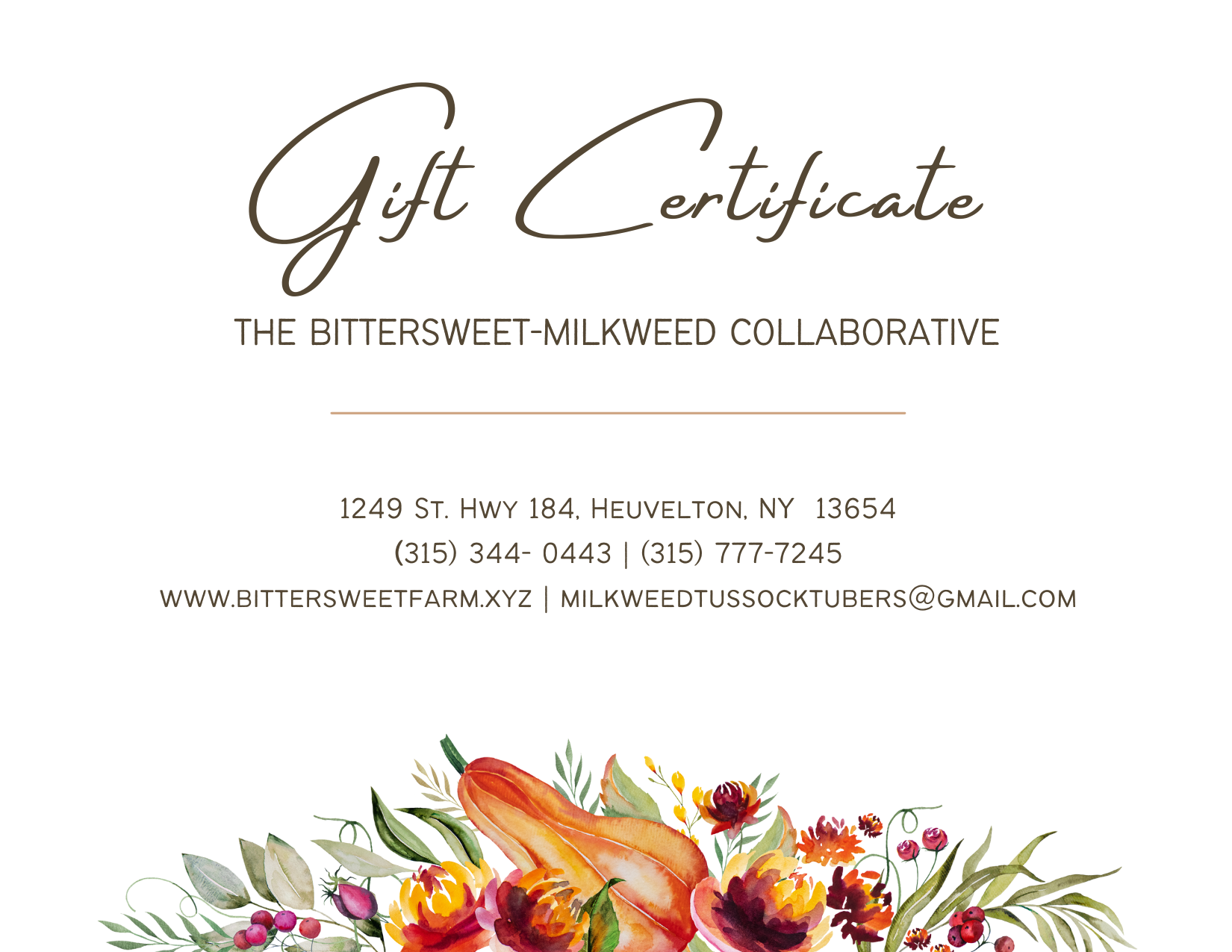 Gift Certificates