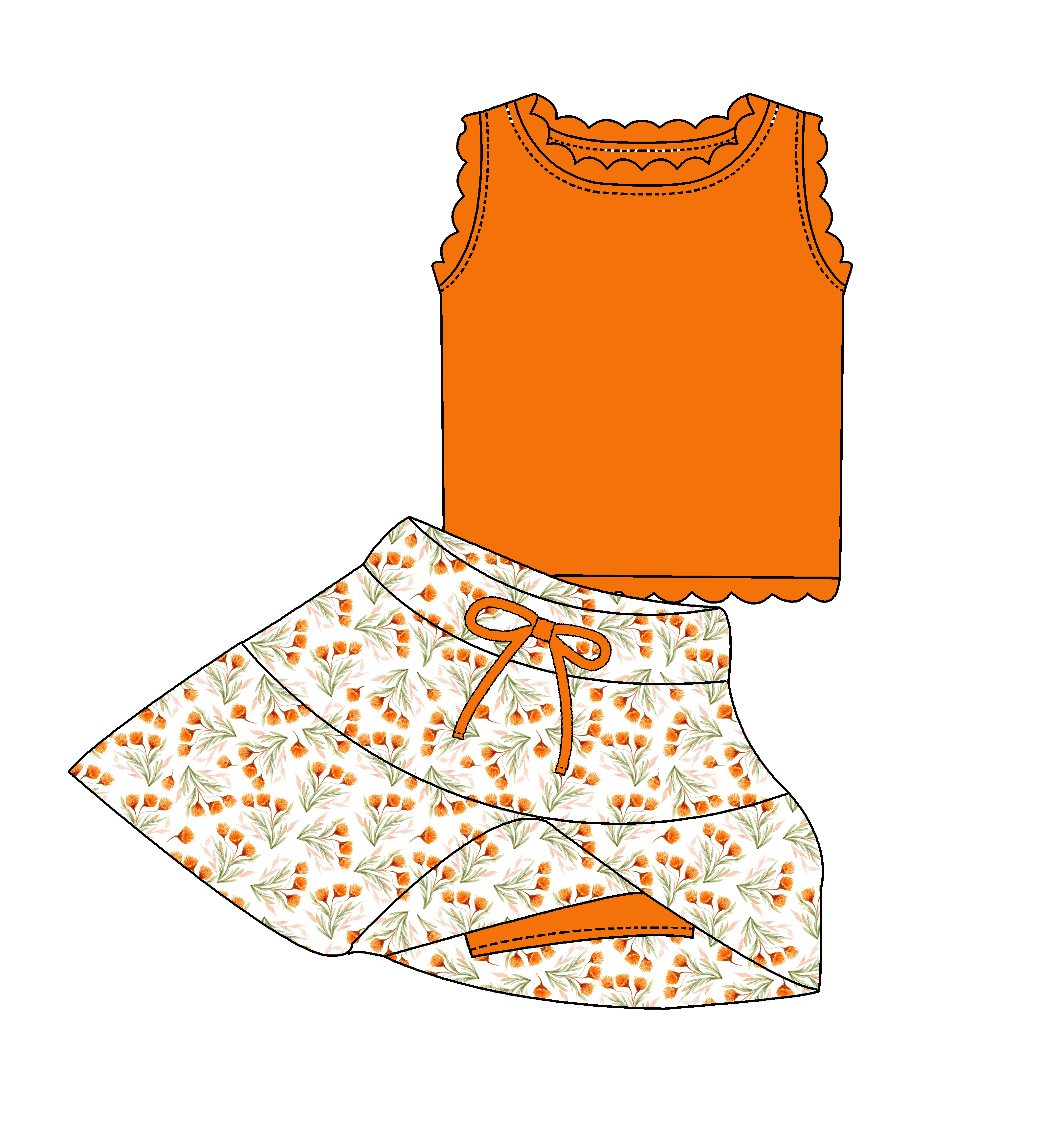 Girls' Summer Outfit Set