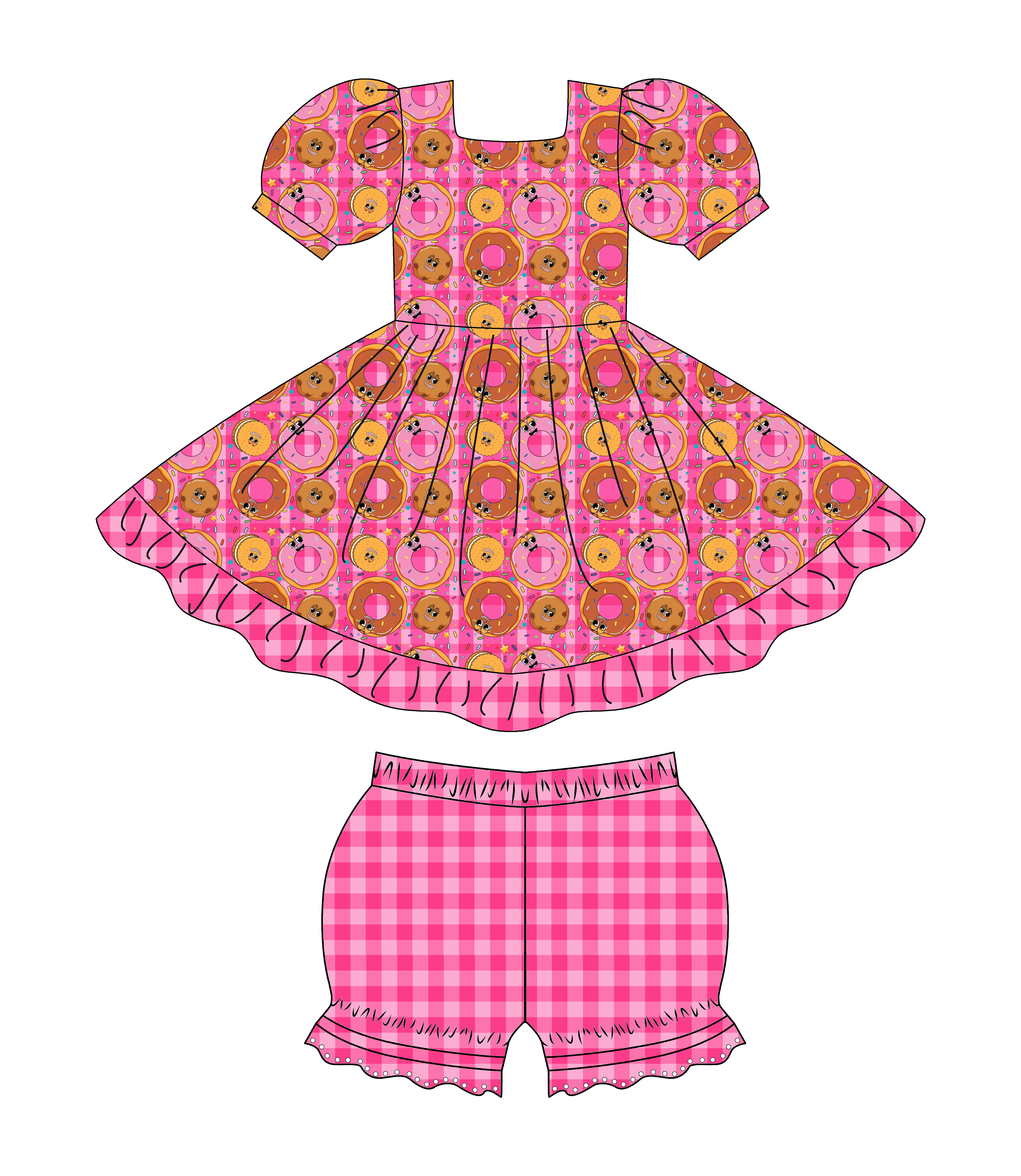 Cookies Puff Dress Kids Party Dress Kids Wear Manufacturers Near Me