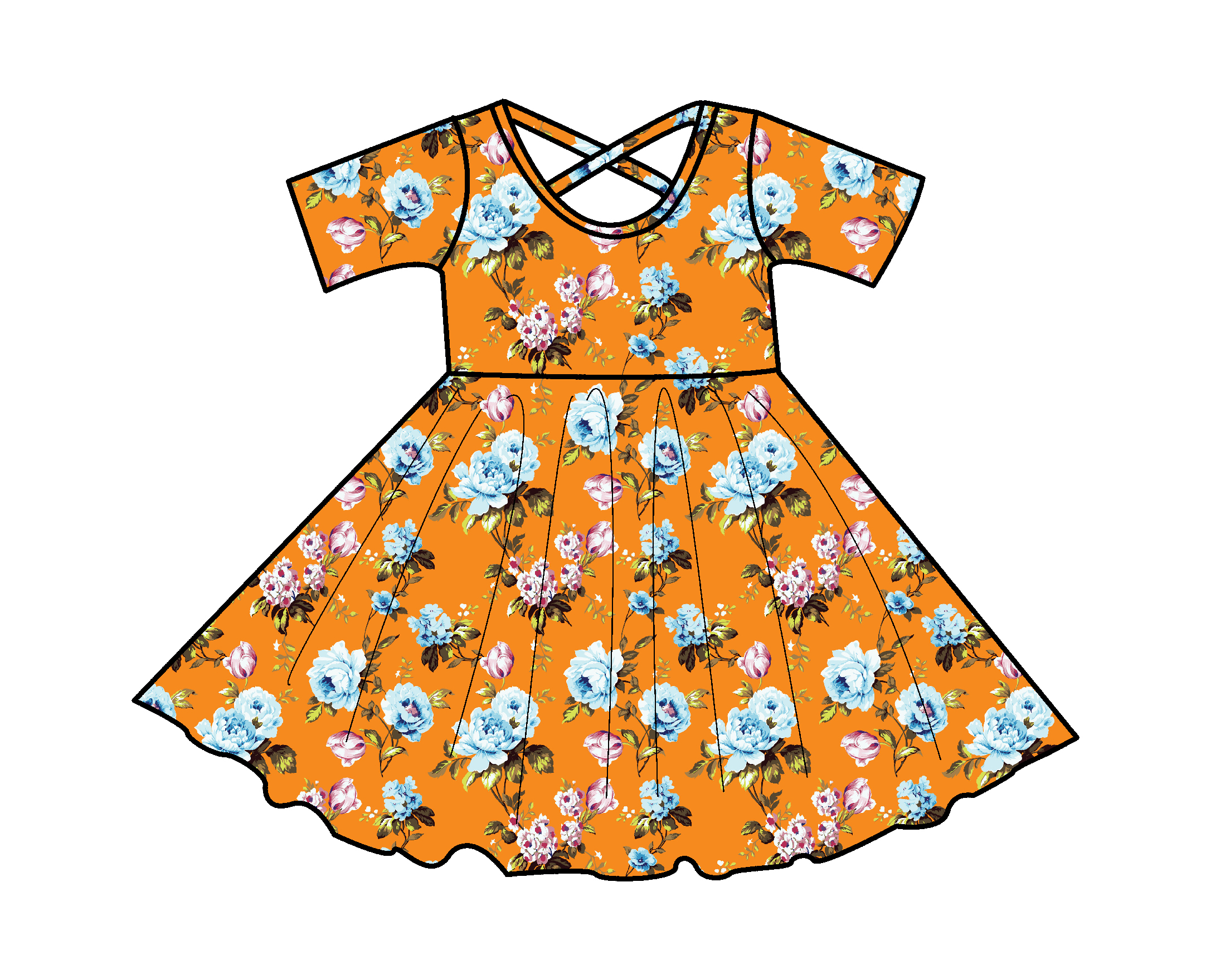 Valentine's Day Love Sleeve Dress 230g Knit Cotton Hight Quality Baby Clothing Supplier
