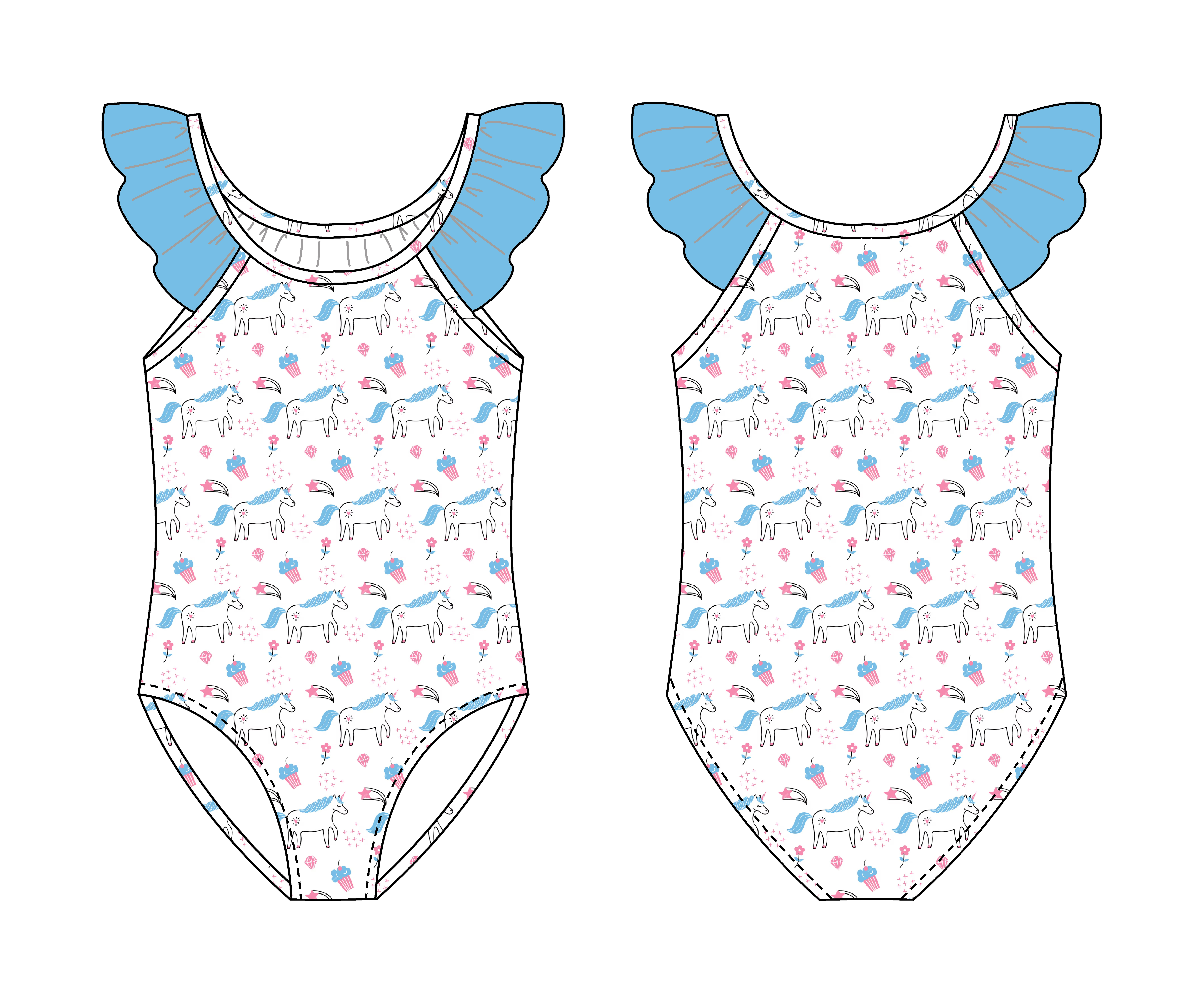 Kids' Unicorn Swimsuit