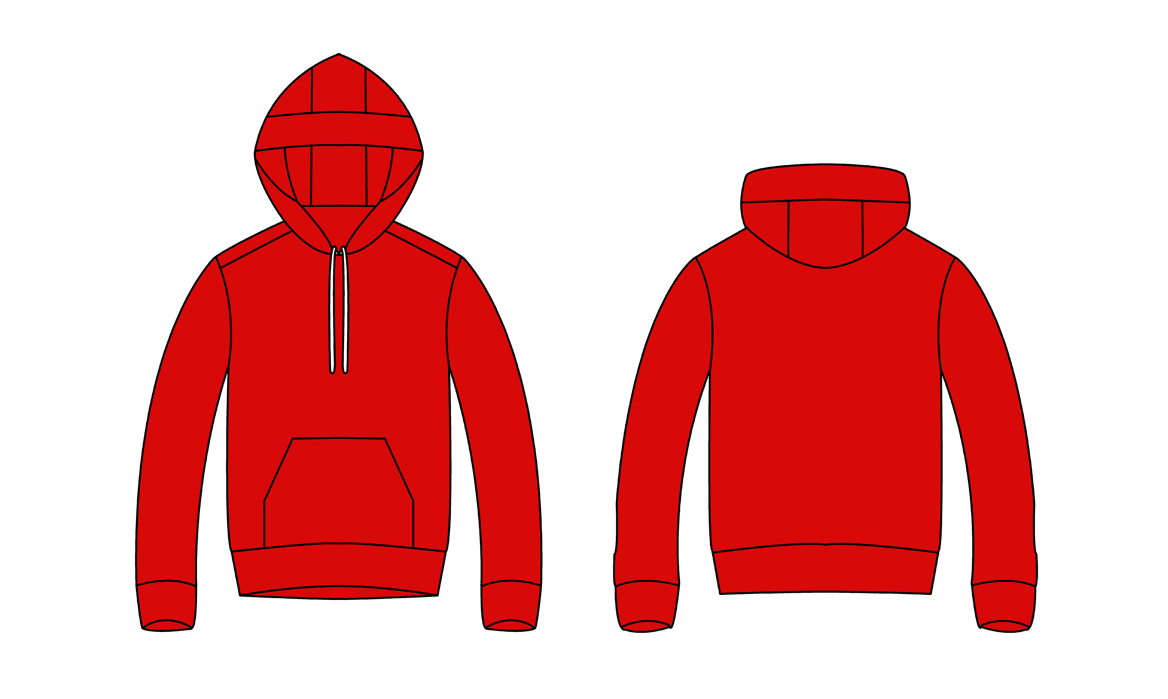 Boys Custom Red Hoodie 