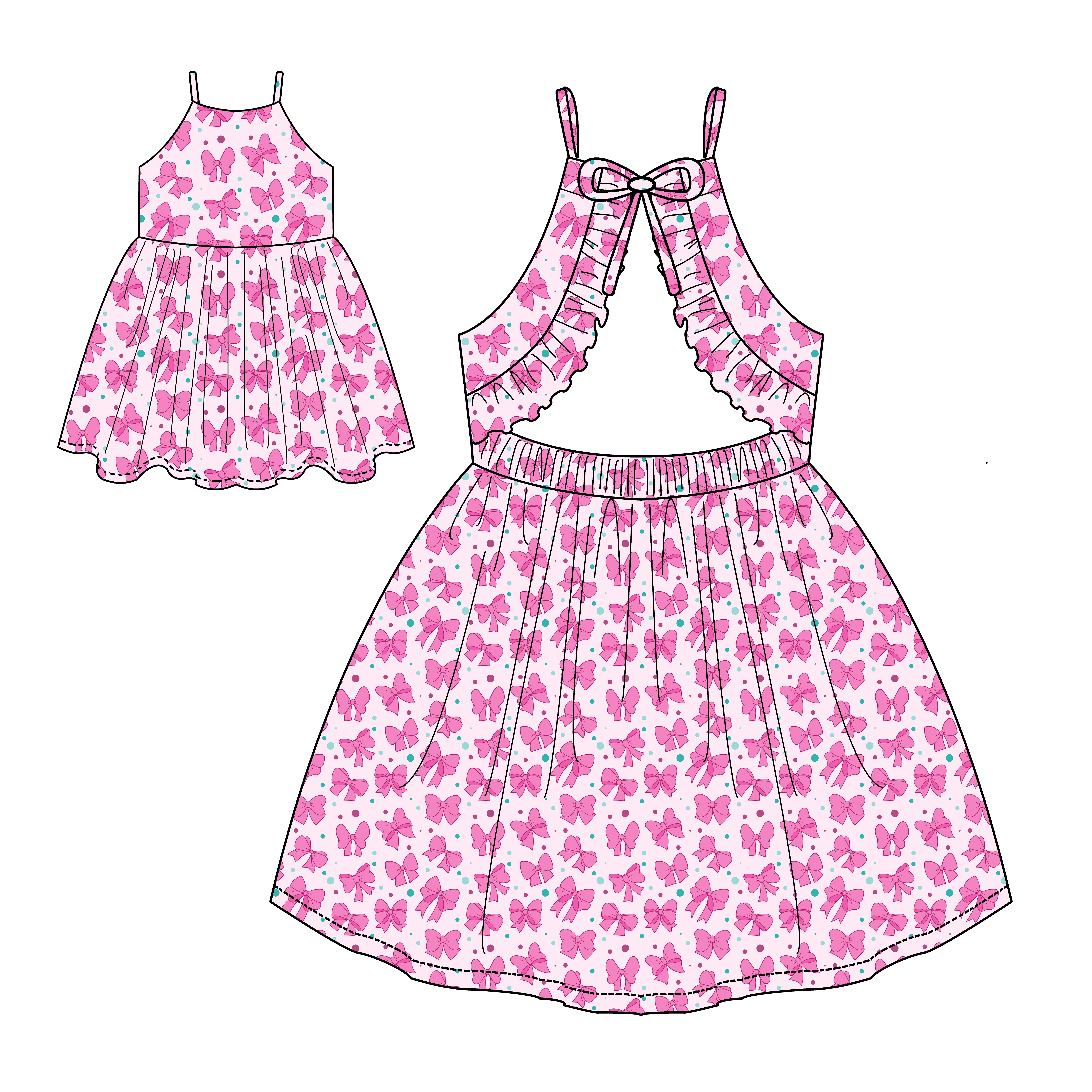 Knit Cotton  custom print dresses