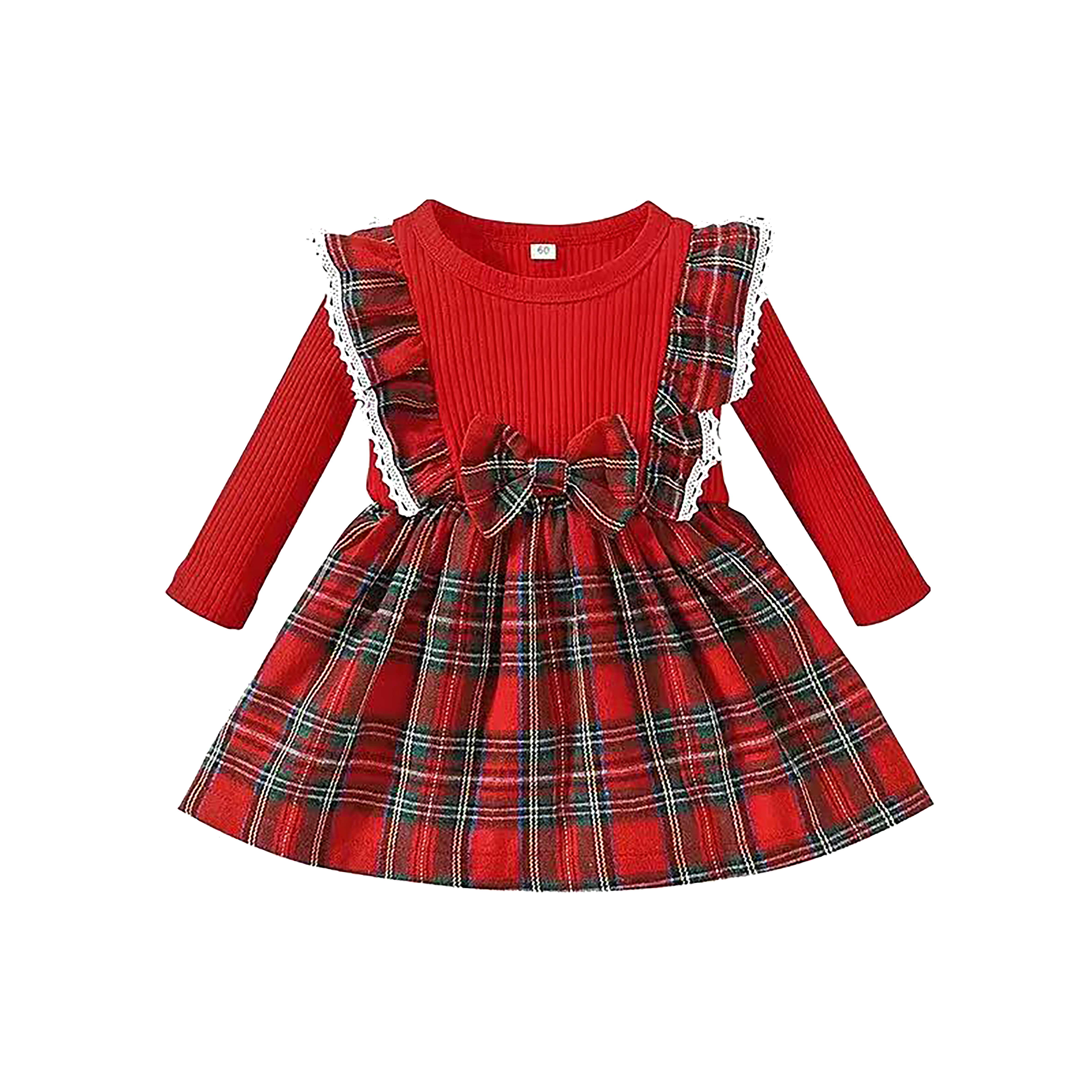Red Plaid Baby Dress