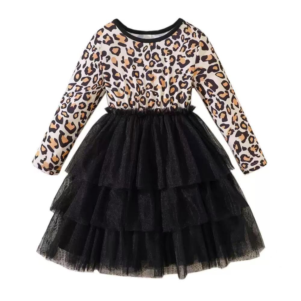 Leopard Print Tulle Dress