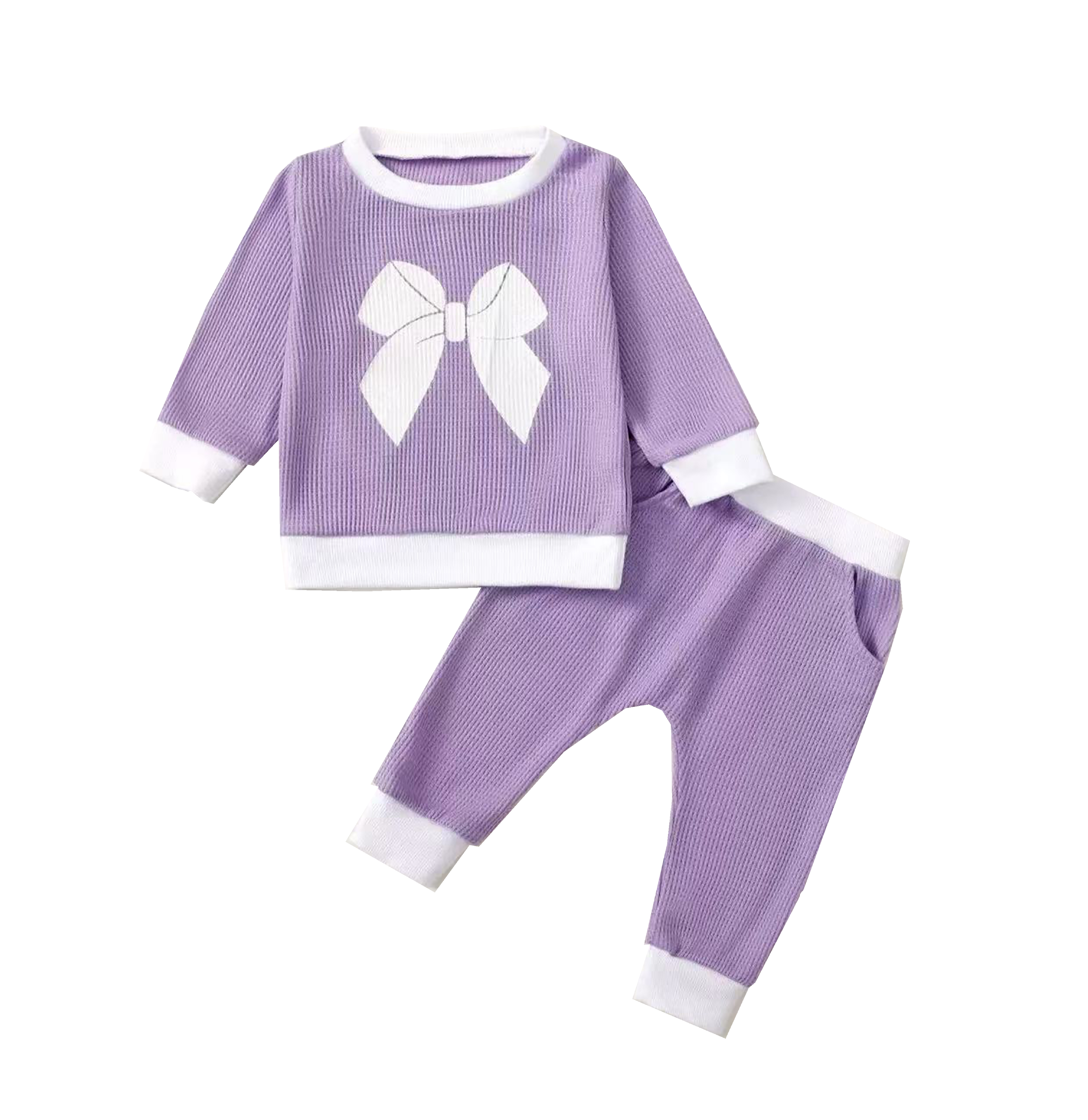 Purple Baby Girl Outfit Set