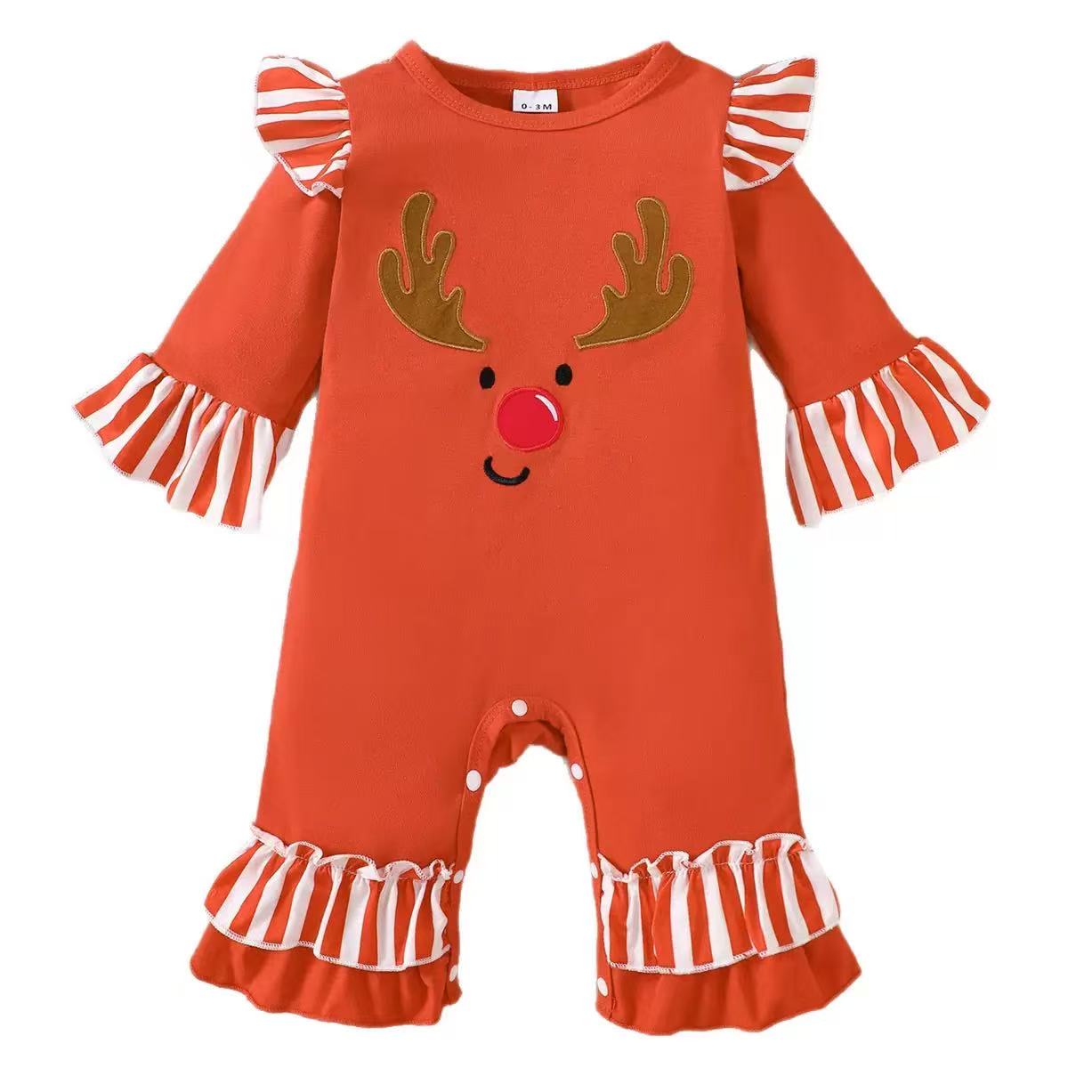 Baby Christmas Reindeer Romper