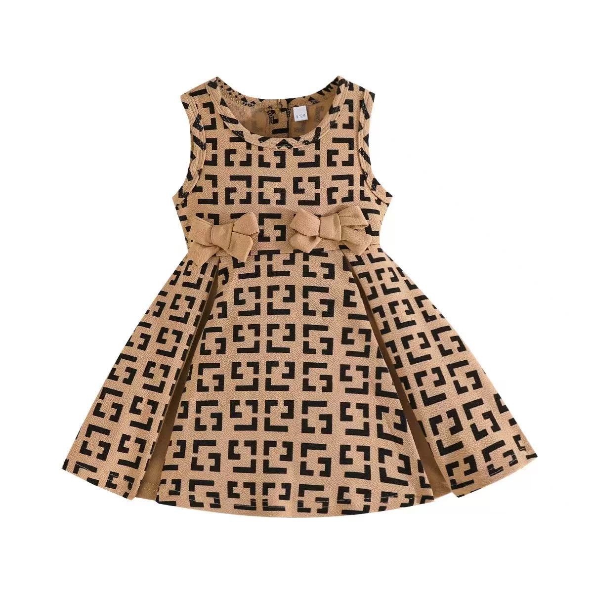 Sleeveless geometric pattern dress