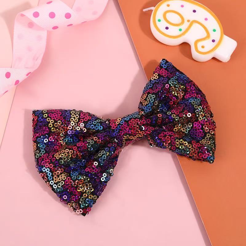 Multicolored Sequin Bow Tie