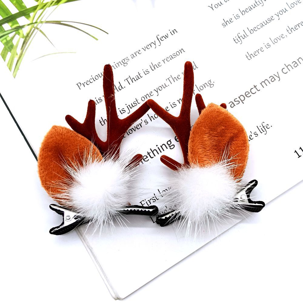 Cute Reindeer Hair Clips