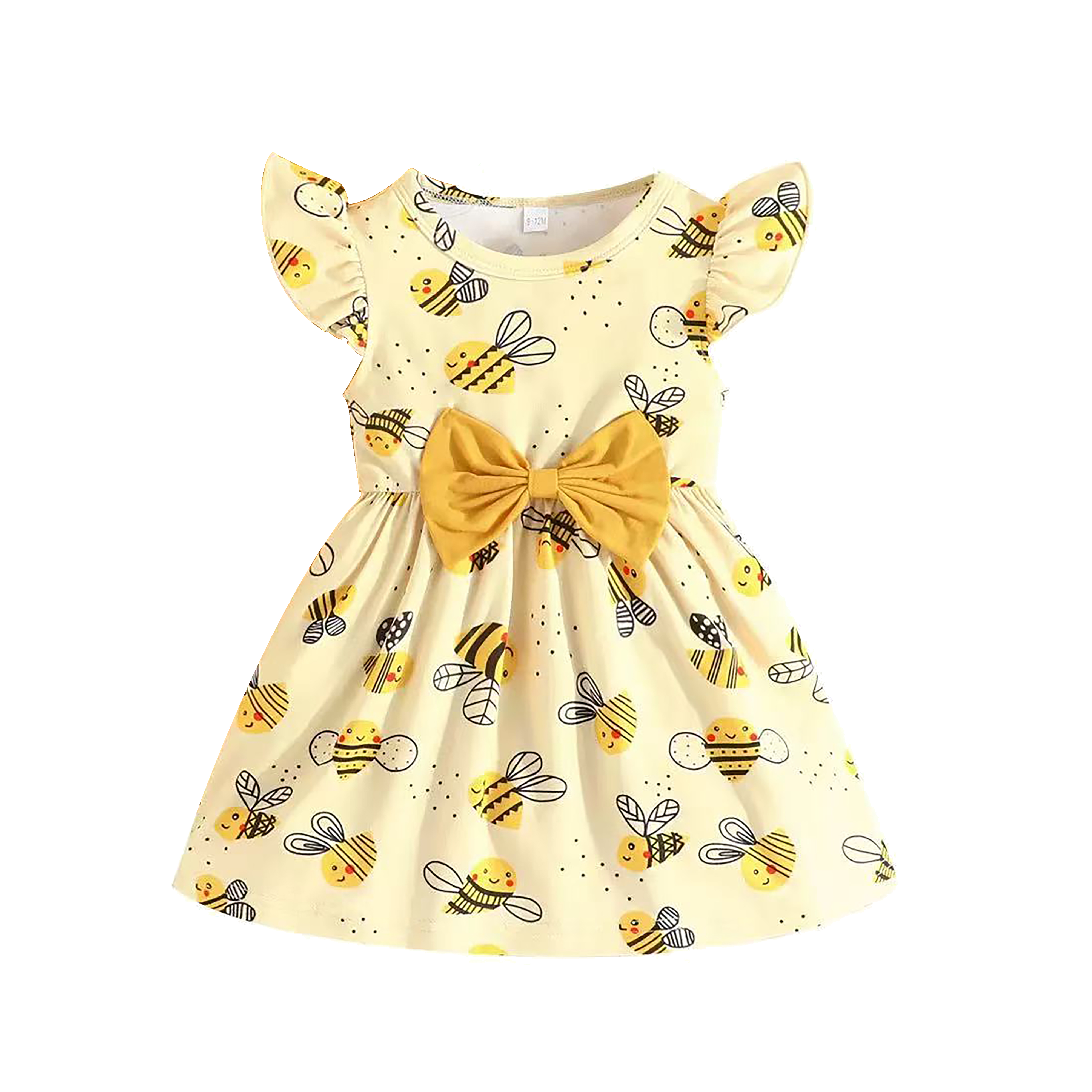Bee Print Baby Dress