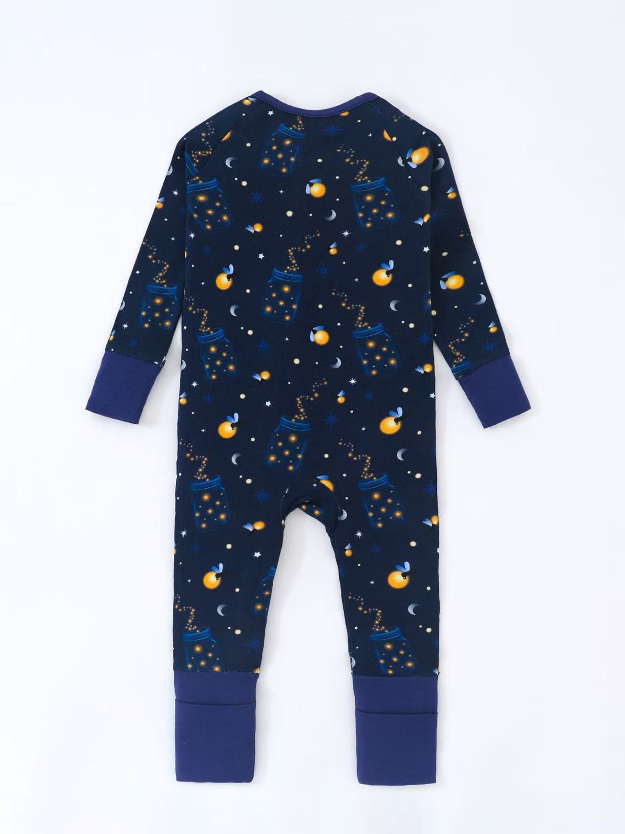 Kids Space-Themed Onesie Pajamas