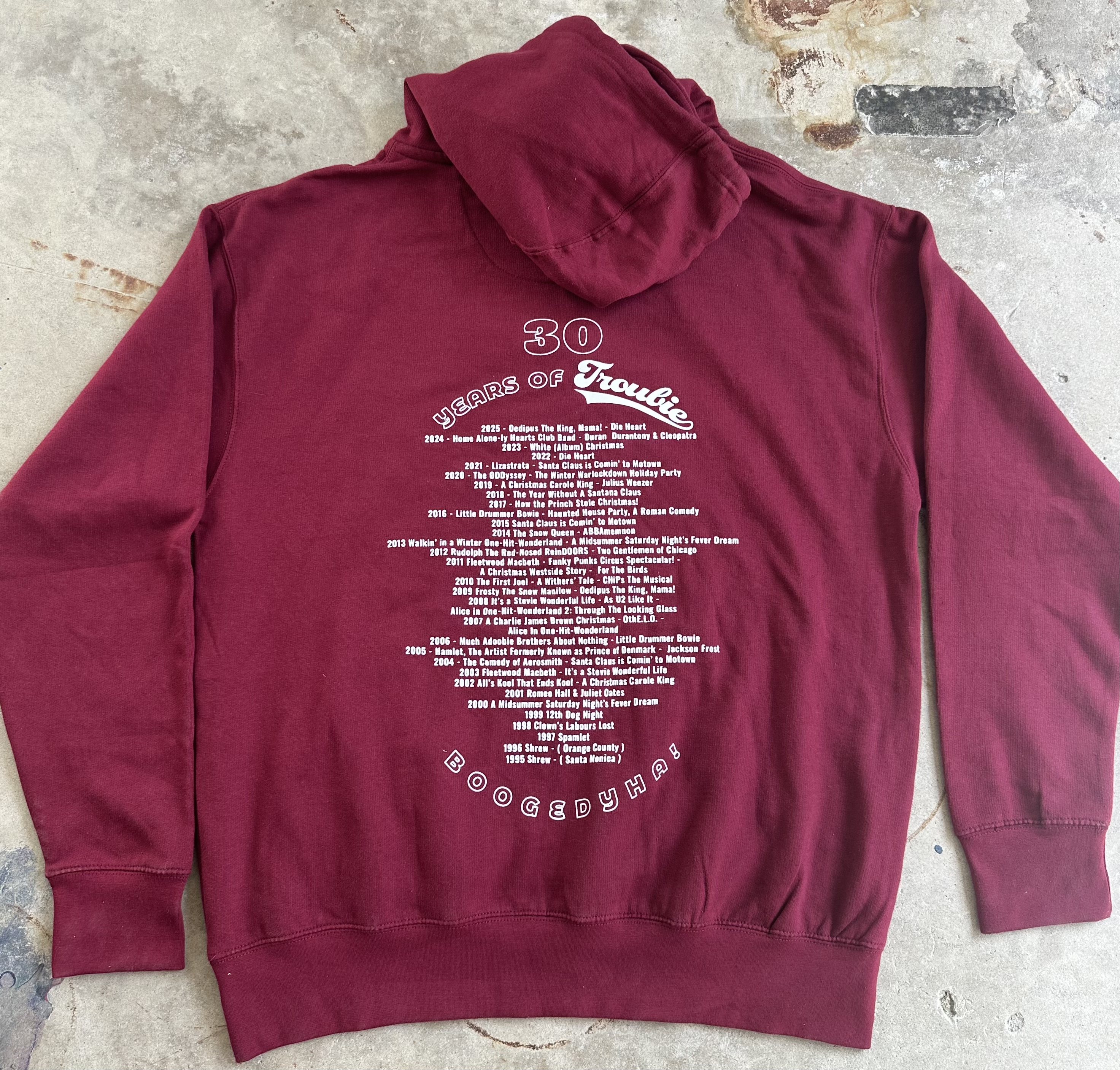 Troubie 30 Year Anniversary Hoodie - 4 different colors