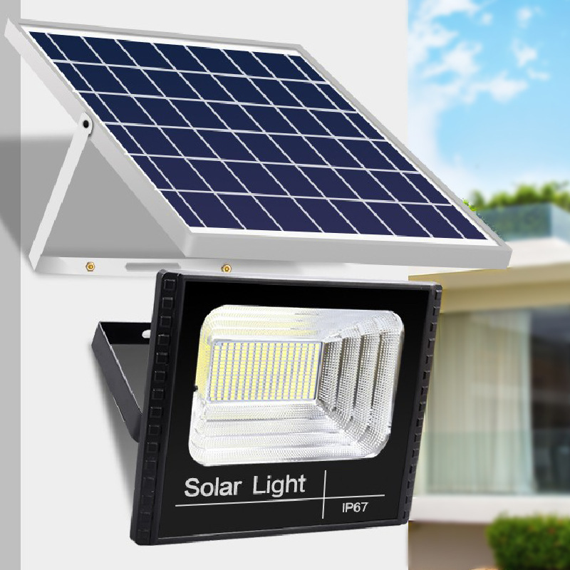 Refletor Holofote Led Energia Solar 200w Branco Frio Ip67