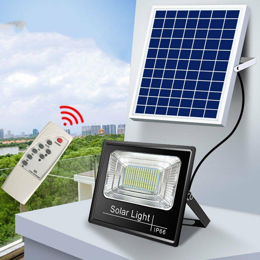 Refletor Holofote Led Energia Solar 200w Branco Frio Ip67