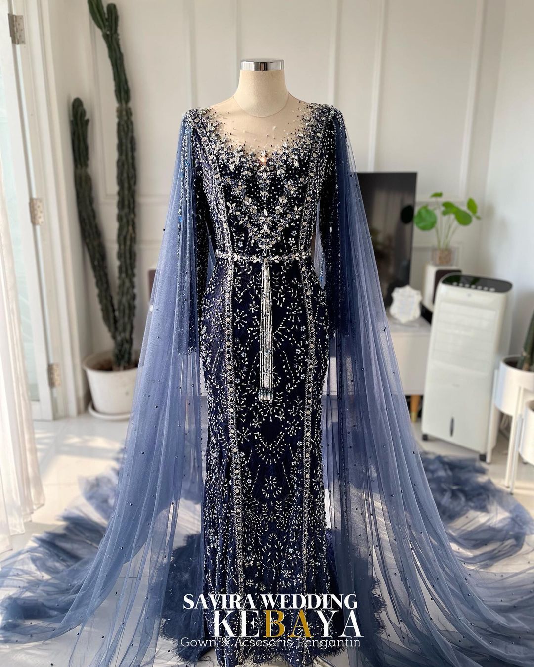 New Gown Biru Navi